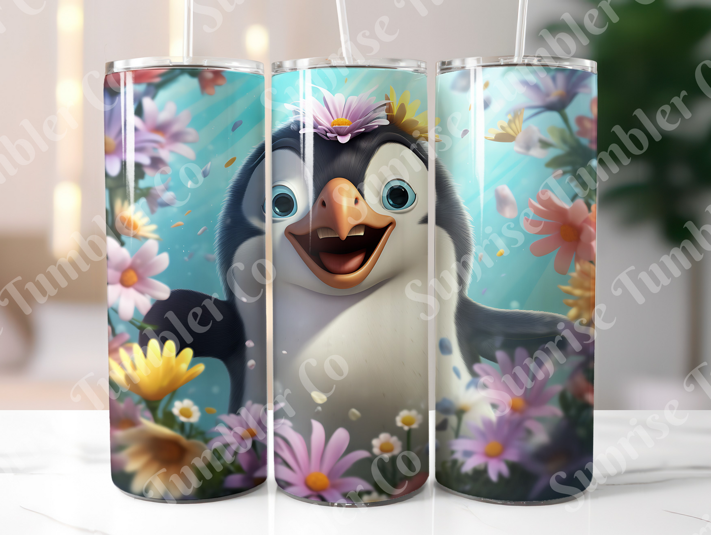 Penguin Variety Part 1 - 20oz and 30oz Tumblers (Glow In The Dark Green And Blue Available)