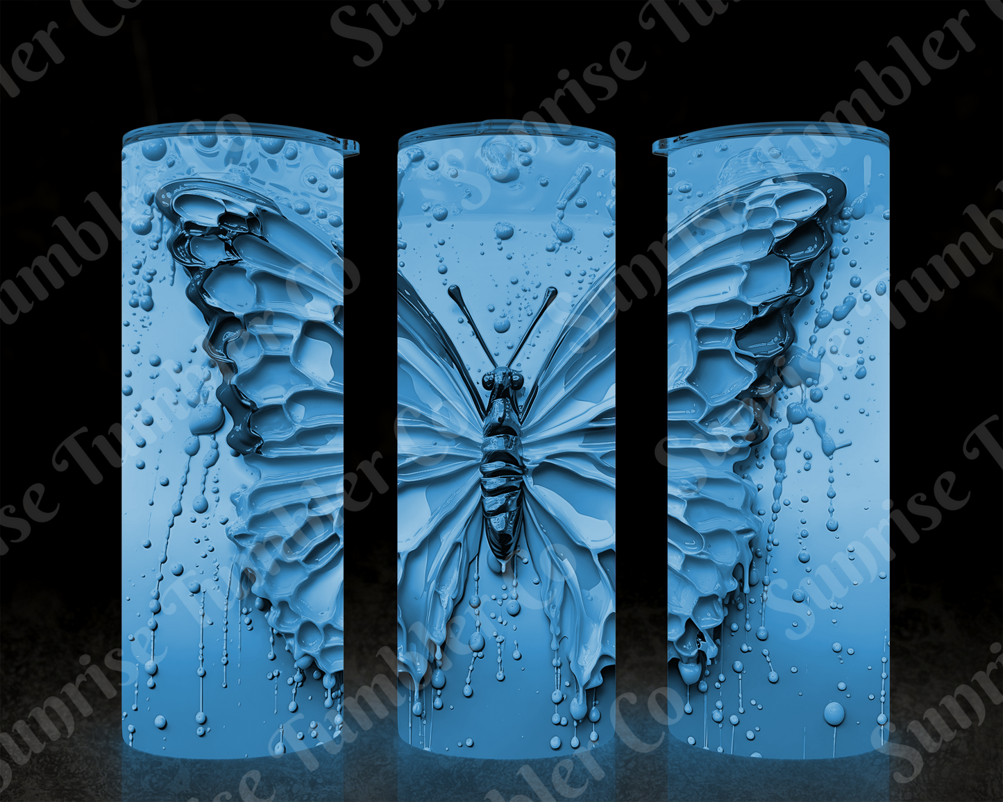 Butterflies Variety Part 4 - 20 oz and 30 oz Tumblers (Glow In The Dark Options Available)