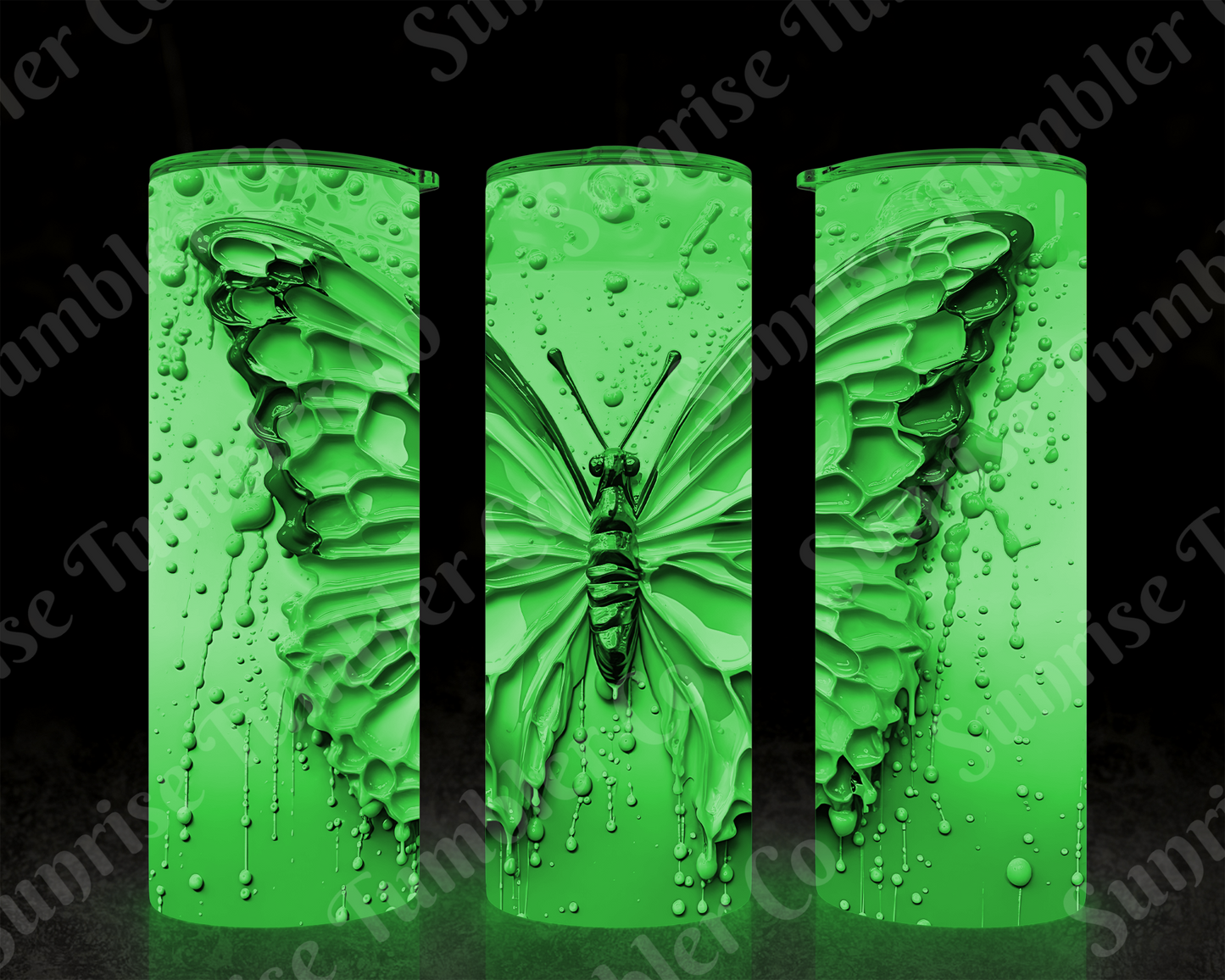 Butterflies Variety Part 4 - 20 oz and 30 oz Tumblers (Glow In The Dark Options Available)