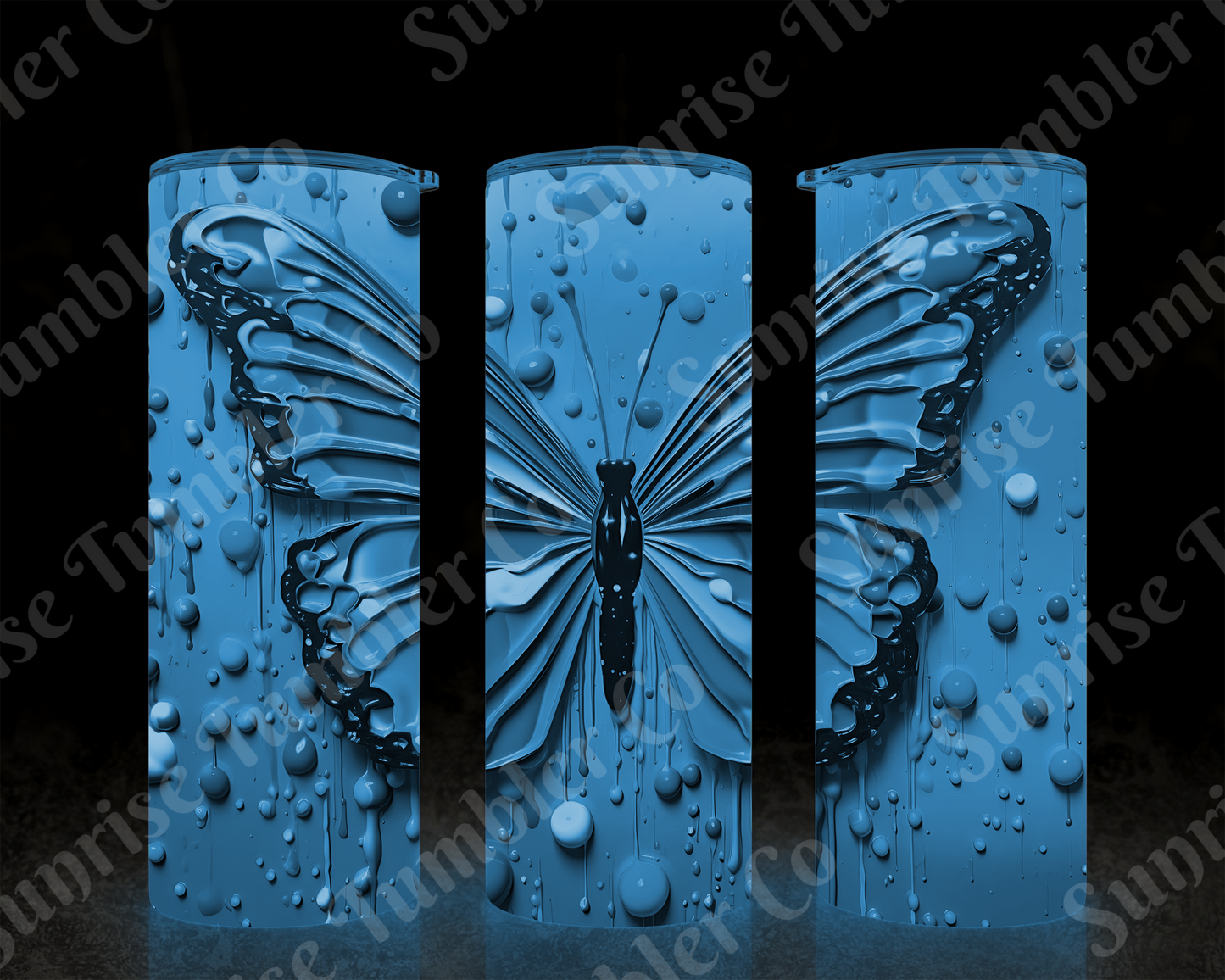 Butterflies Variety Part 4 - 20 oz and 30 oz Tumblers (Glow In The Dark Options Available)