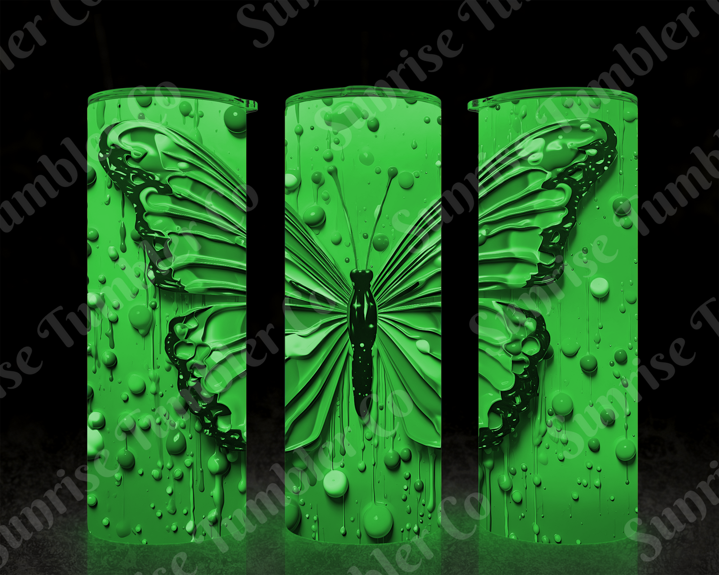 Butterflies Variety Part 4 - 20 oz and 30 oz Tumblers (Glow In The Dark Options Available)