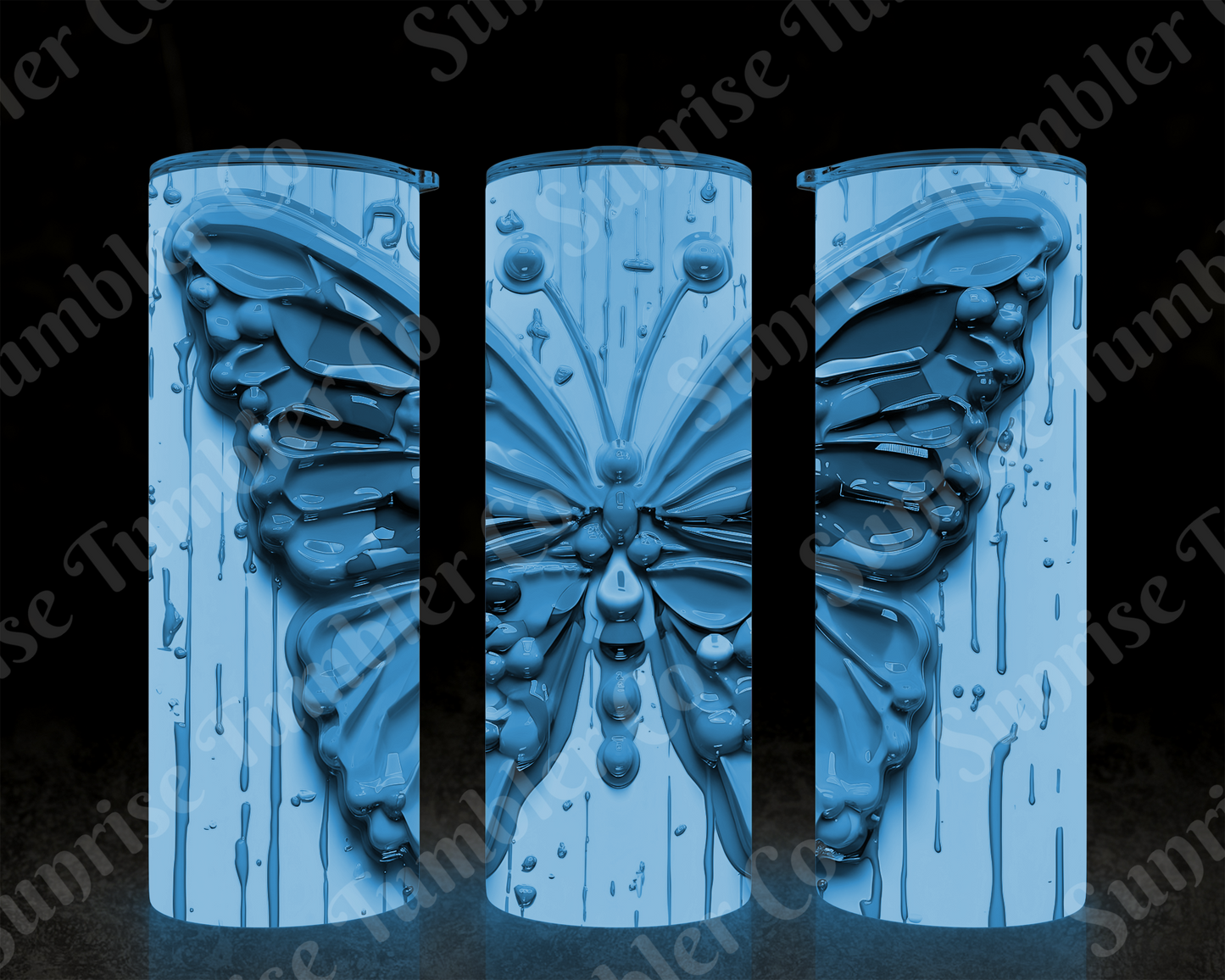 Butterflies Variety Part 4 - 20 oz and 30 oz Tumblers (Glow In The Dark Options Available)