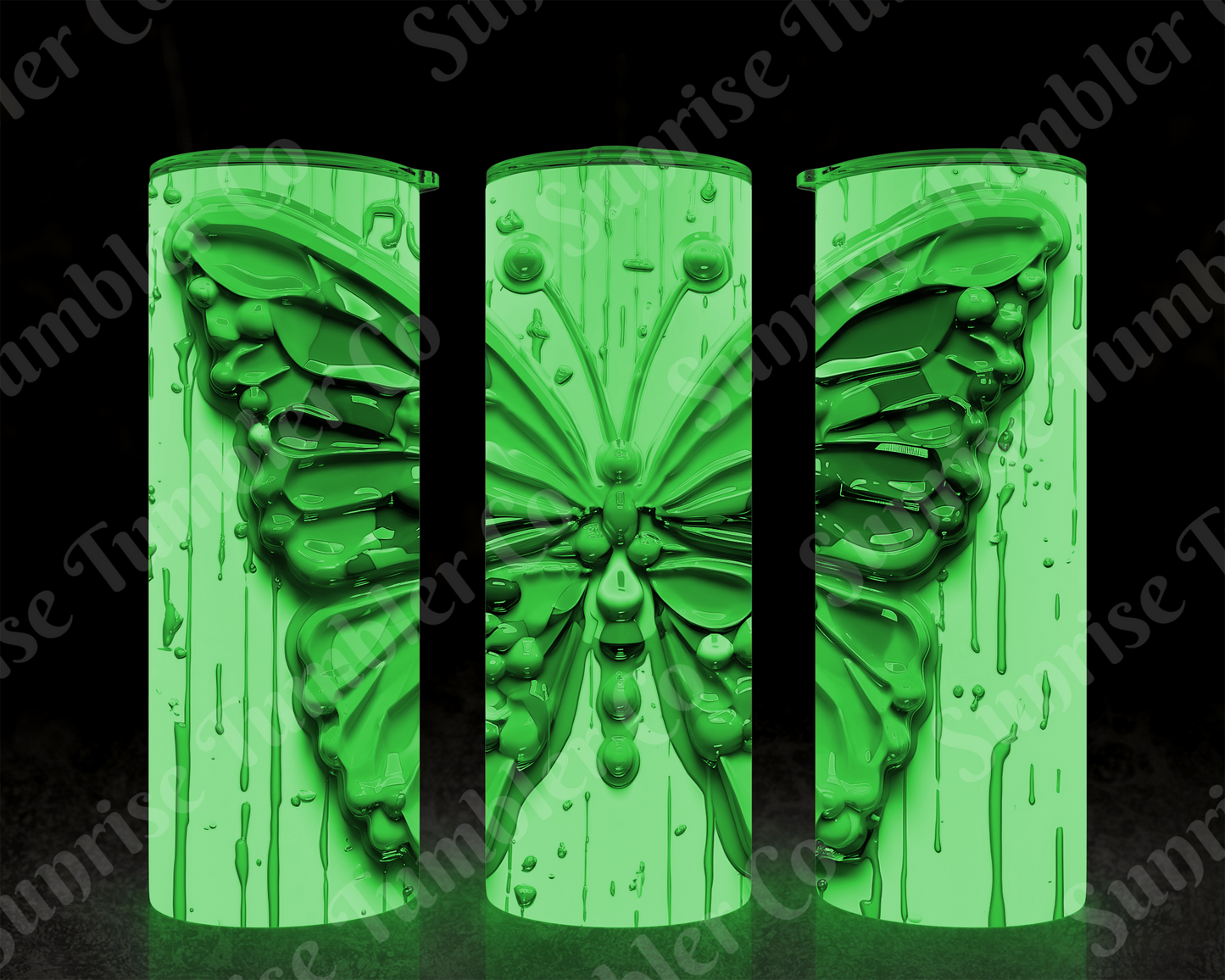 Butterflies Variety Part 4 - 20 oz and 30 oz Tumblers (Glow In The Dark Options Available)