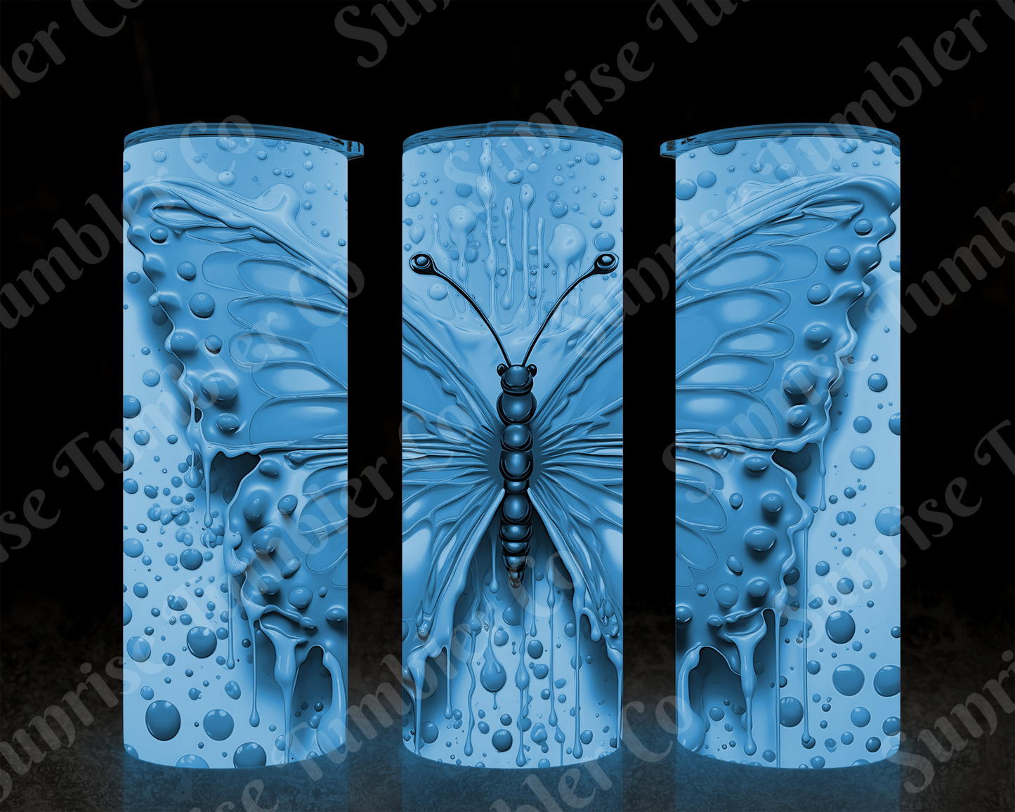 Butterflies Variety Part 4 - 20 oz and 30 oz Tumblers (Glow In The Dark Options Available)