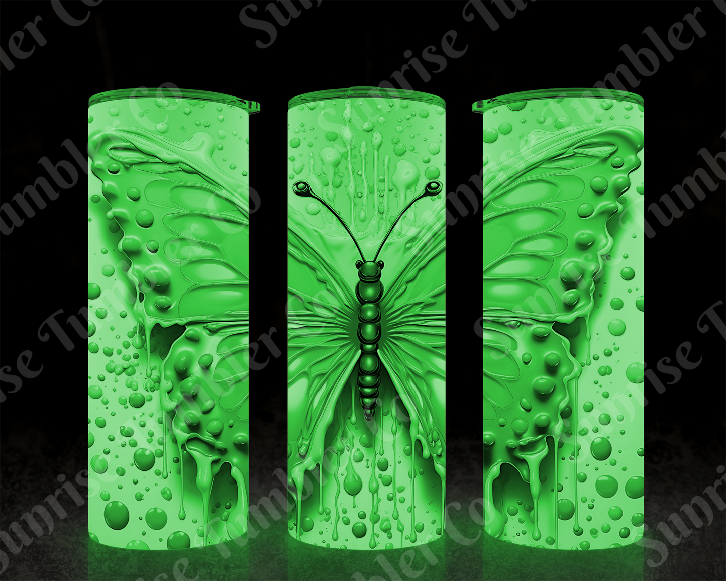Butterflies Variety Part 4 - 20 oz and 30 oz Tumblers (Glow In The Dark Options Available)