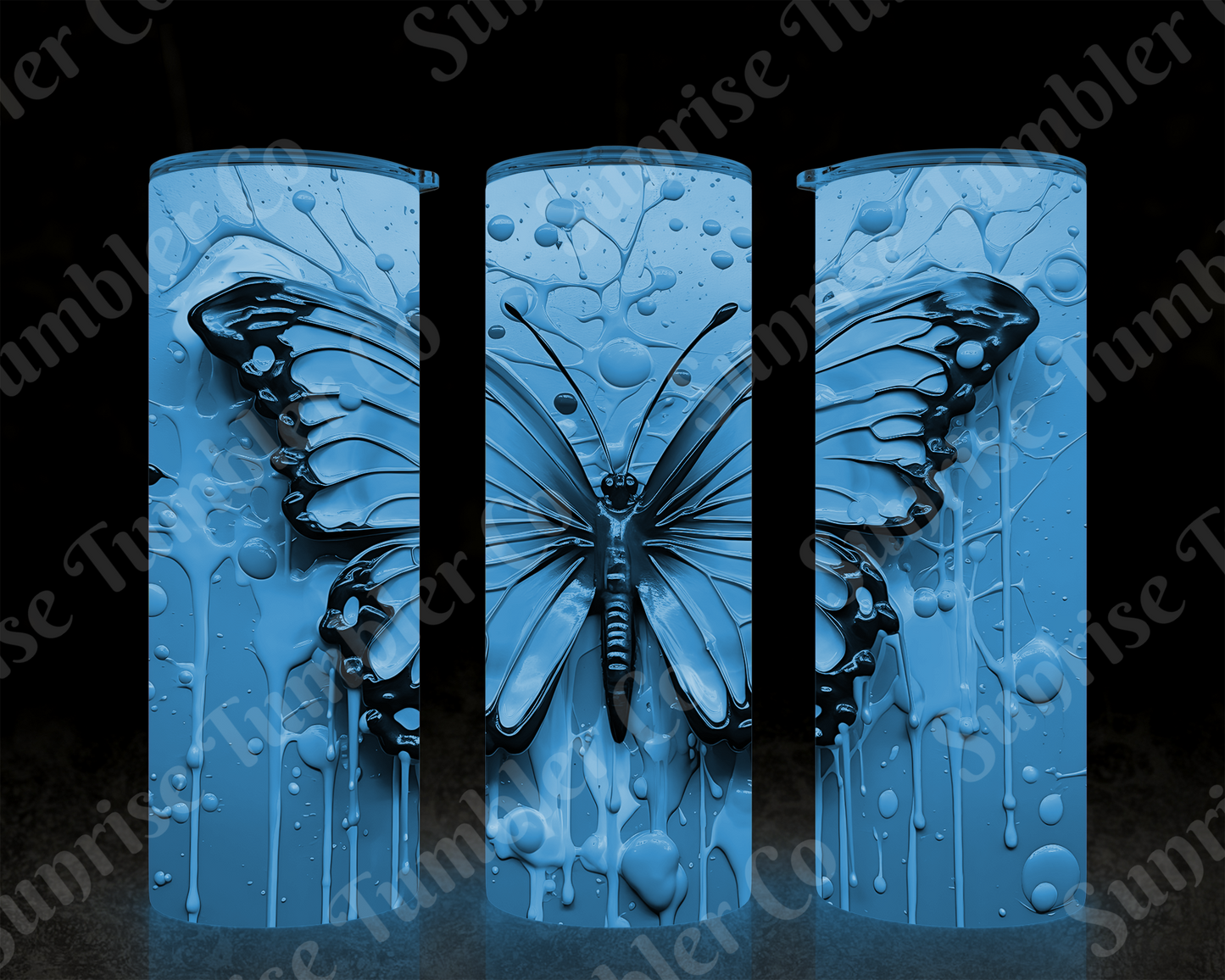 Butterflies Variety Part 4 - 20 oz and 30 oz Tumblers (Glow In The Dark Options Available)