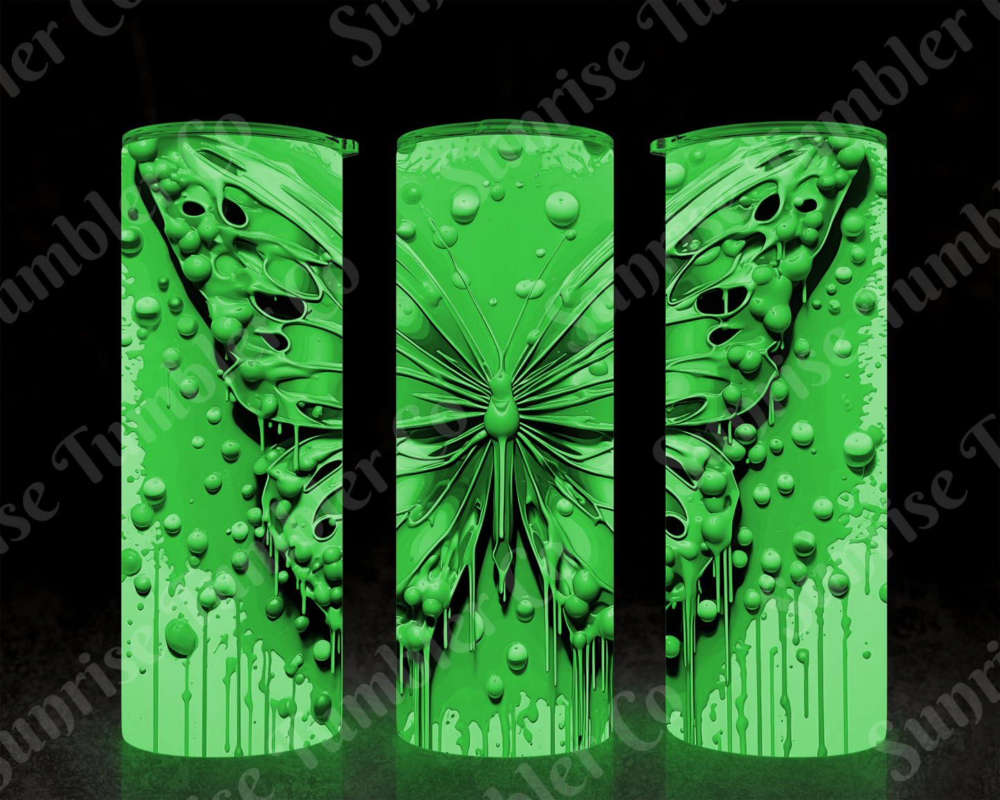 Butterflies Variety Part 4 - 20 oz and 30 oz Tumblers (Glow In The Dark Options Available)