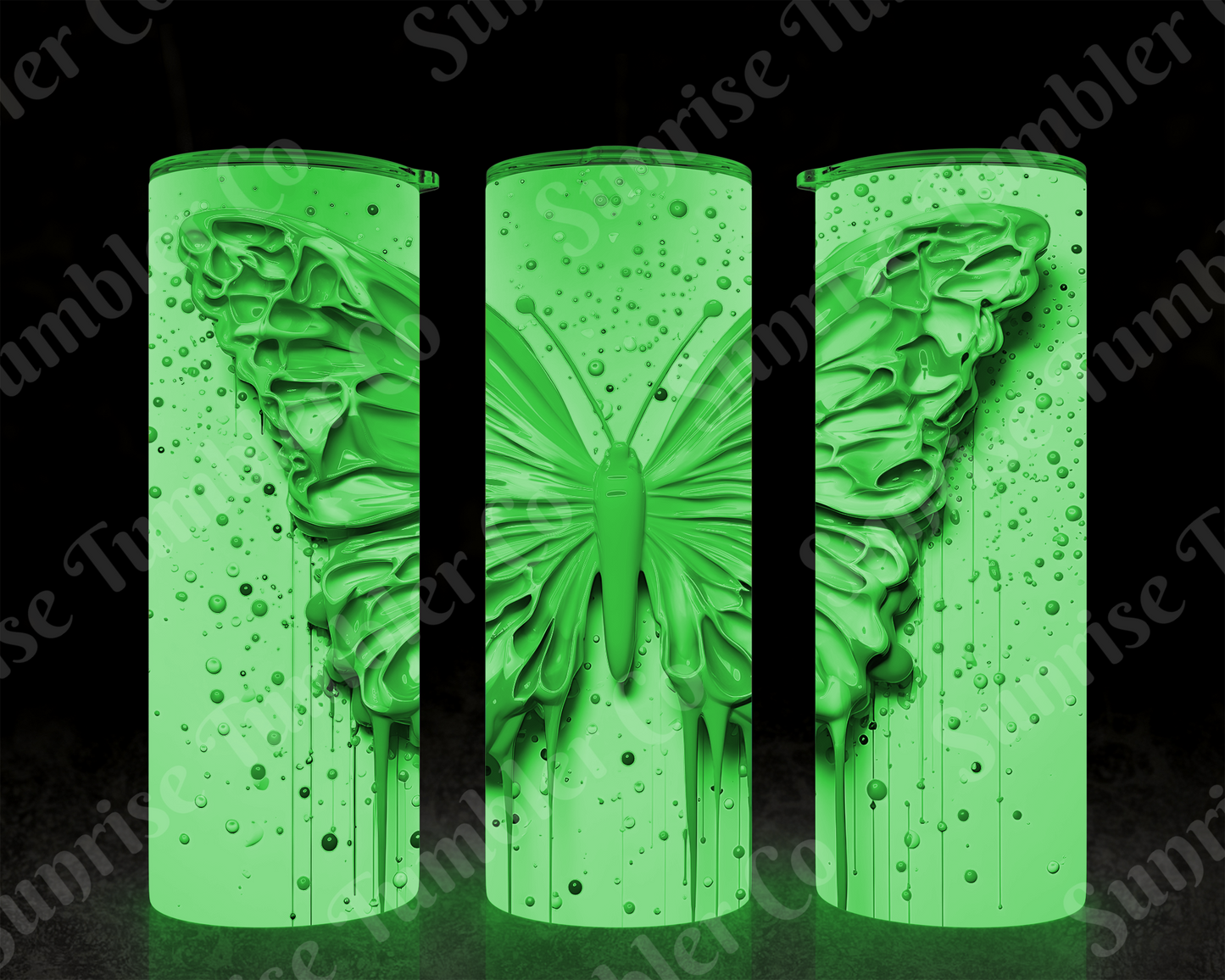 Butterflies Variety Part 4 - 20 oz and 30 oz Tumblers (Glow In The Dark Options Available)