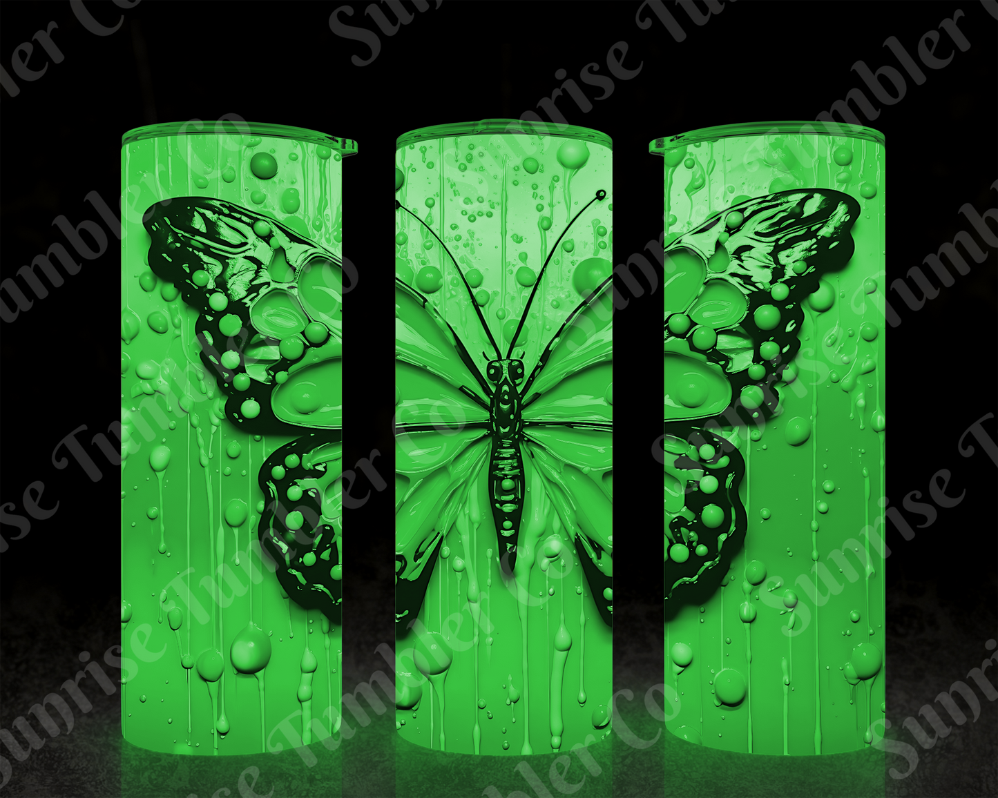Butterflies Variety Part 4 - 20 oz and 30 oz Tumblers (Glow In The Dark Options Available)