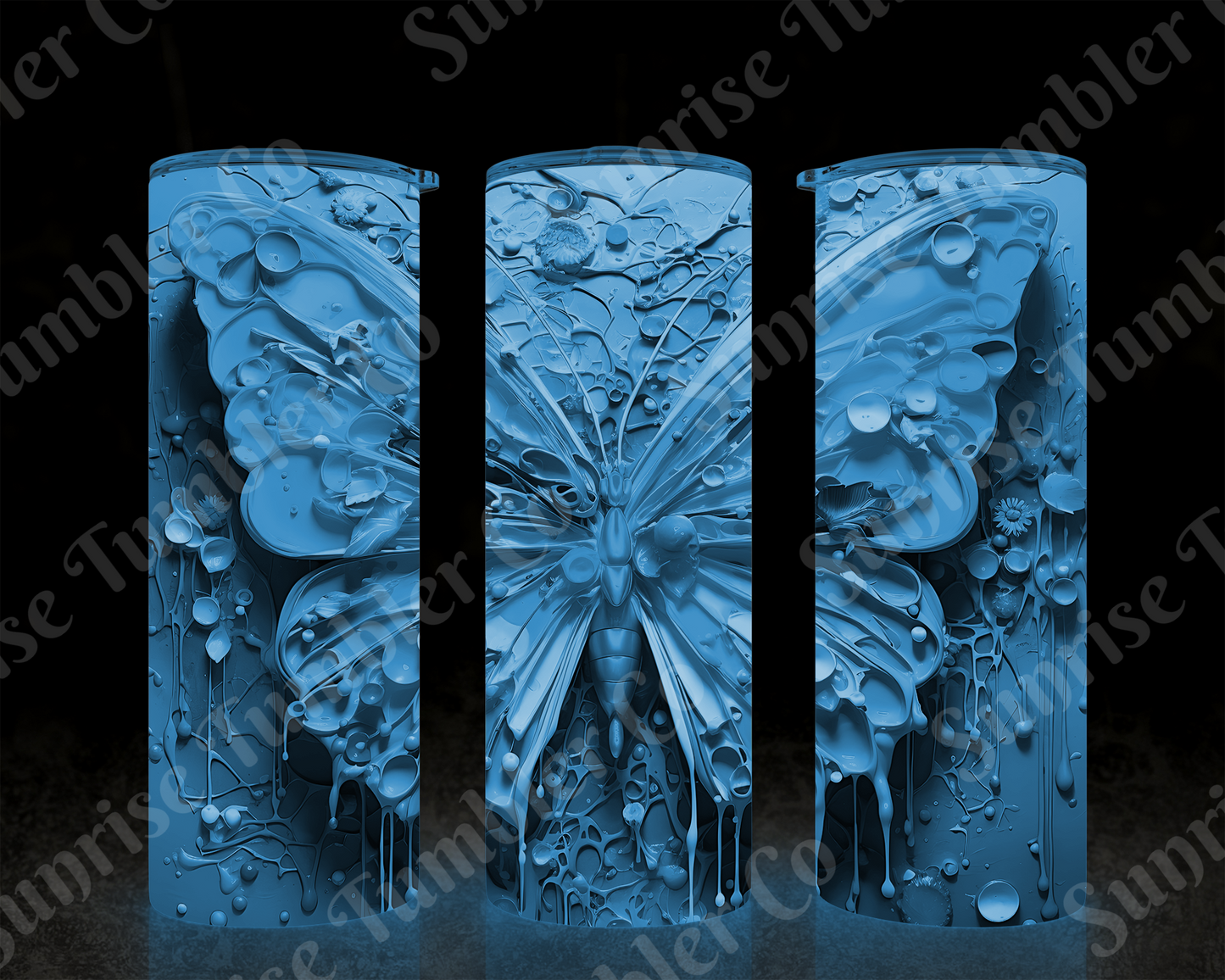 Butterflies Variety Part 4 - 20 oz and 30 oz Tumblers (Glow In The Dark Options Available)