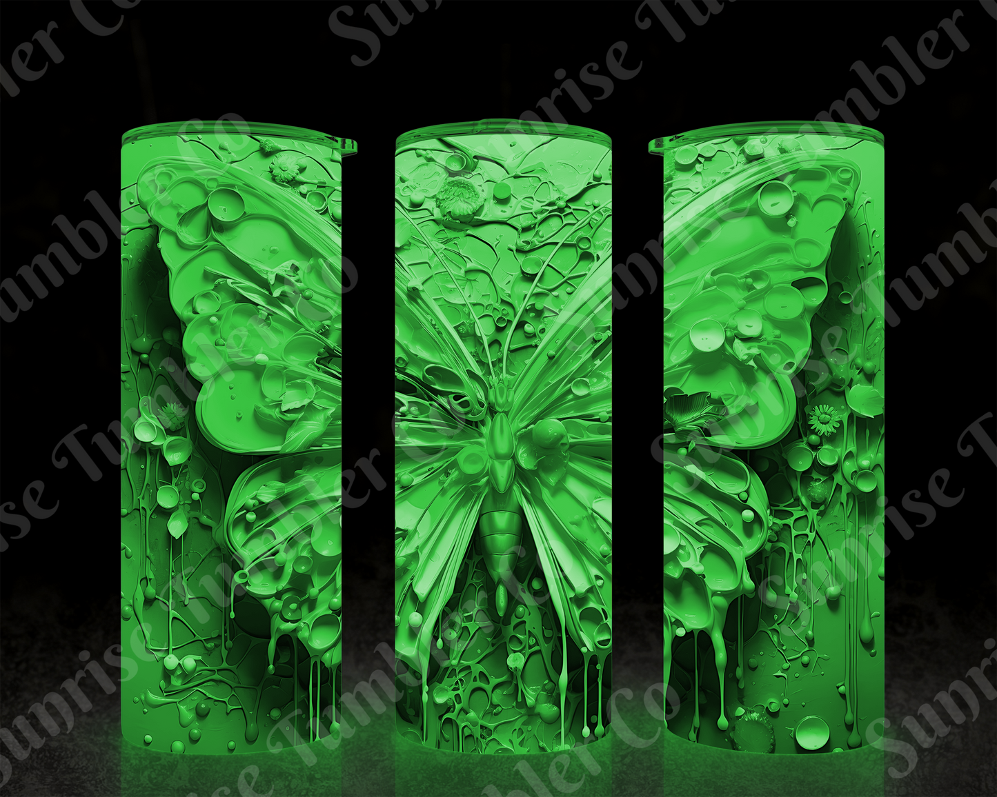 Butterflies Variety Part 4 - 20 oz and 30 oz Tumblers (Glow In The Dark Options Available)