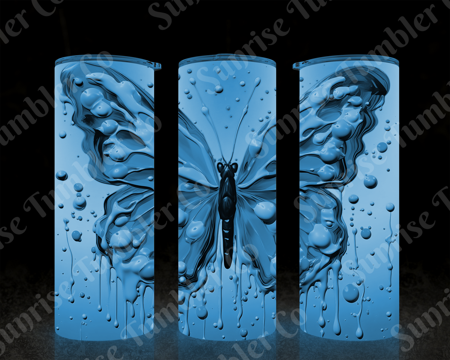 Butterflies Variety Part 4 - 20 oz and 30 oz Tumblers (Glow In The Dark Options Available)