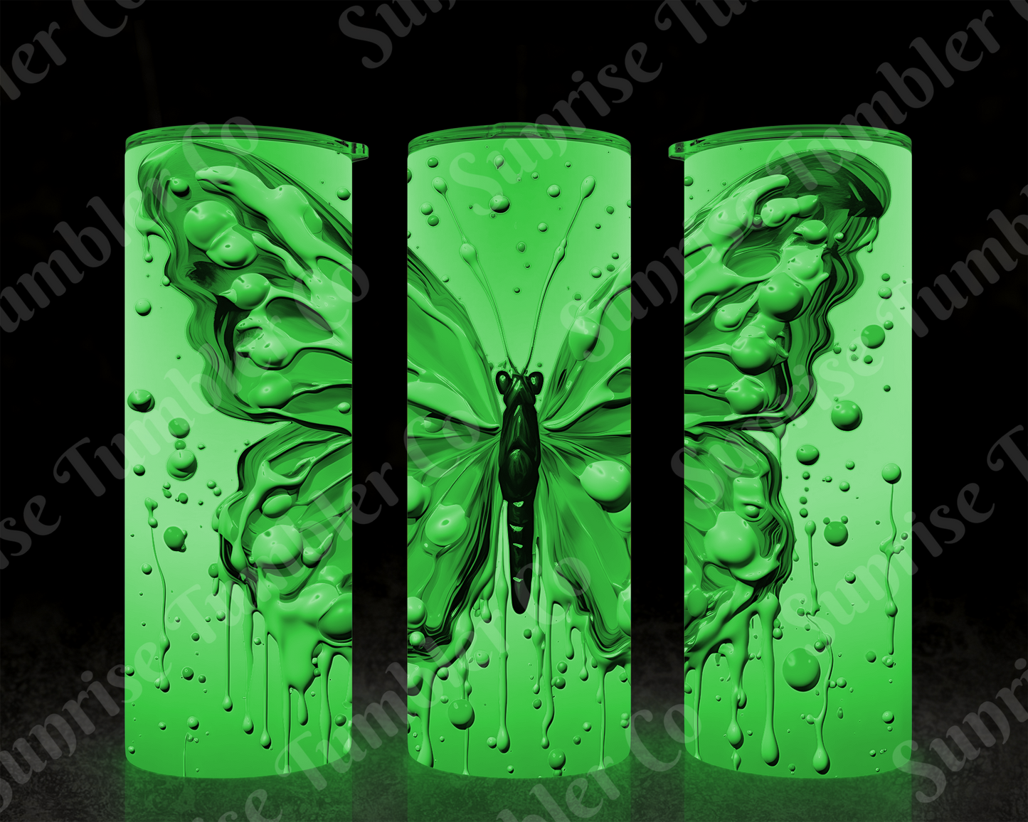 Butterflies Variety Part 4 - 20 oz and 30 oz Tumblers (Glow In The Dark Options Available)