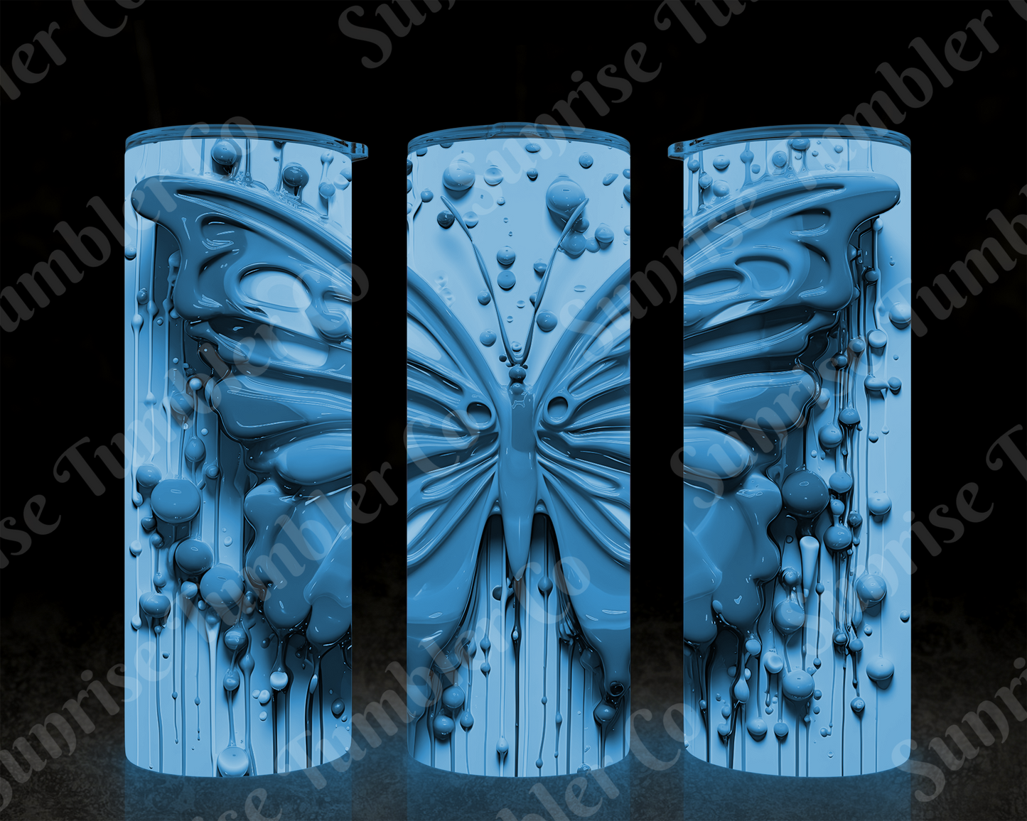Butterflies Variety Part 4 - 20 oz and 30 oz Tumblers (Glow In The Dark Options Available)