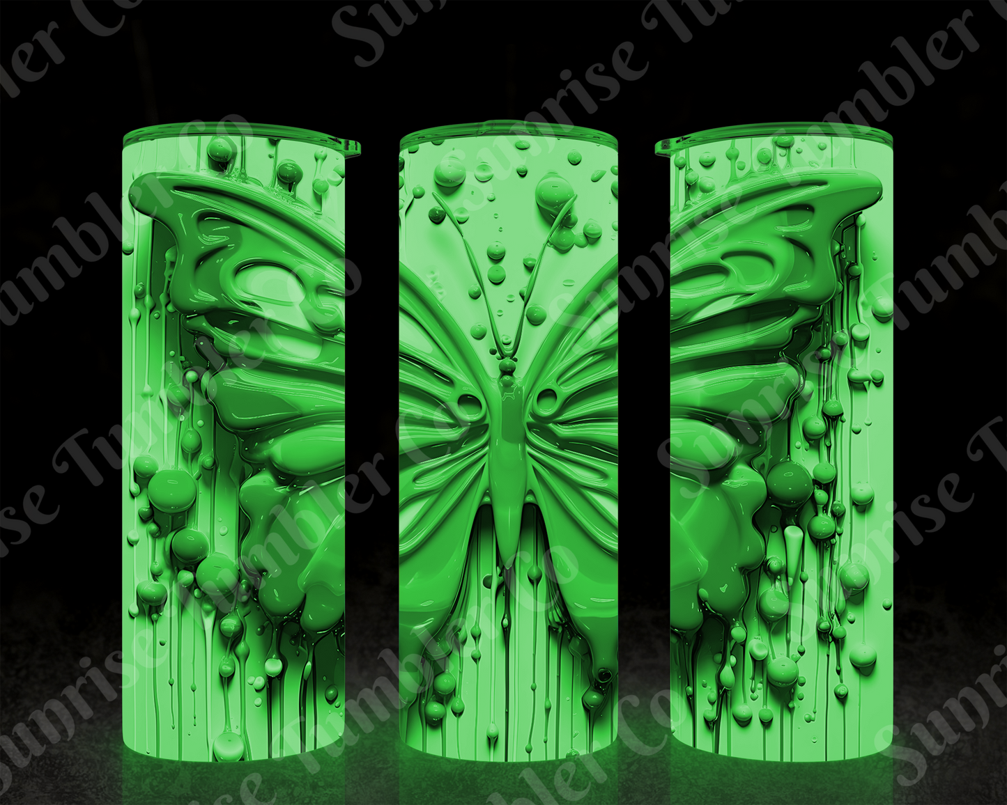 Butterflies Variety Part 4 - 20 oz and 30 oz Tumblers (Glow In The Dark Options Available)