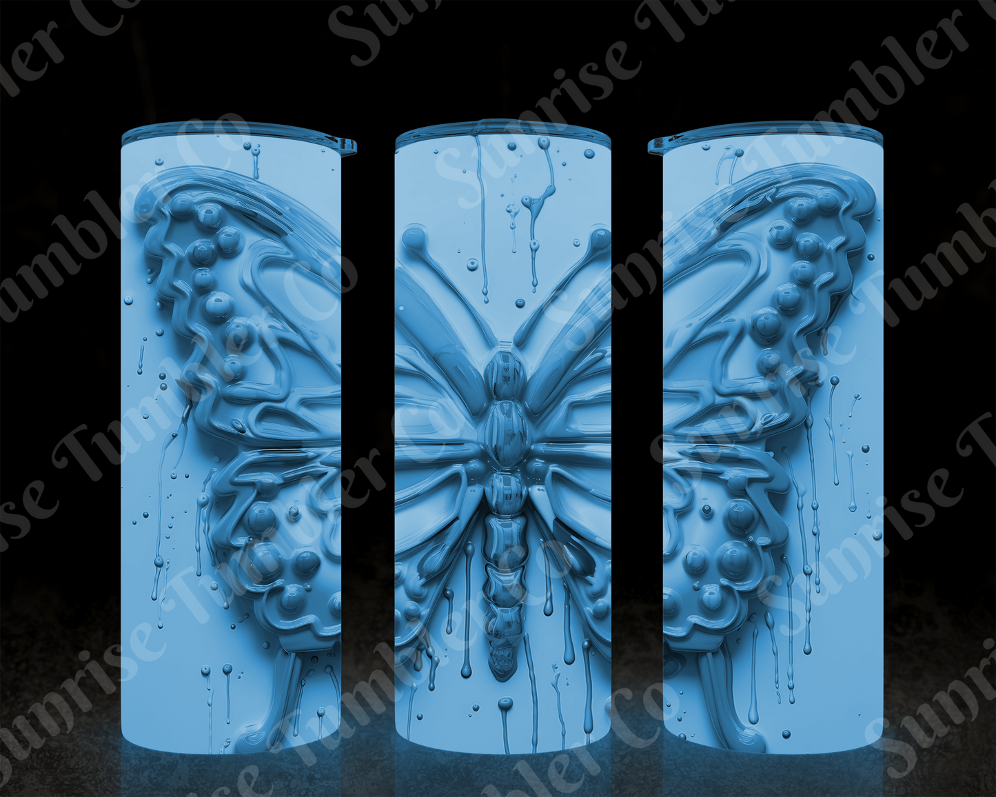 Butterflies Variety Part 4 - 20 oz and 30 oz Tumblers (Glow In The Dark Options Available)