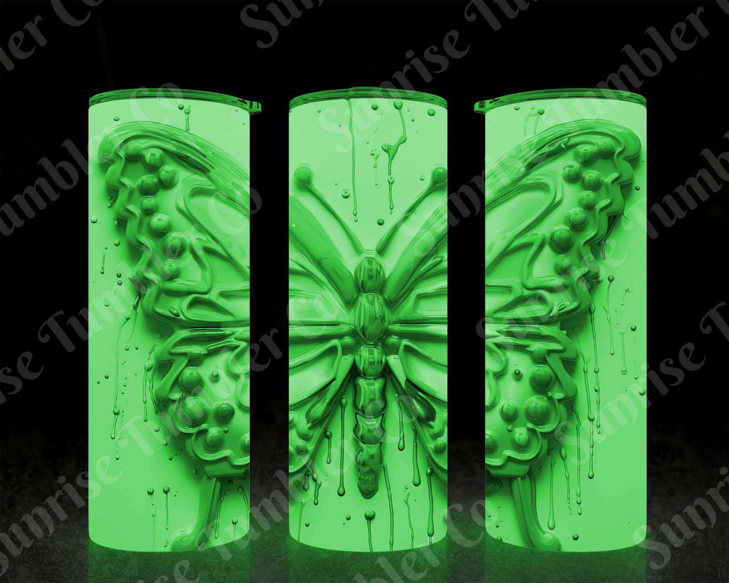Butterflies Variety Part 4 - 20 oz and 30 oz Tumblers (Glow In The Dark Options Available)