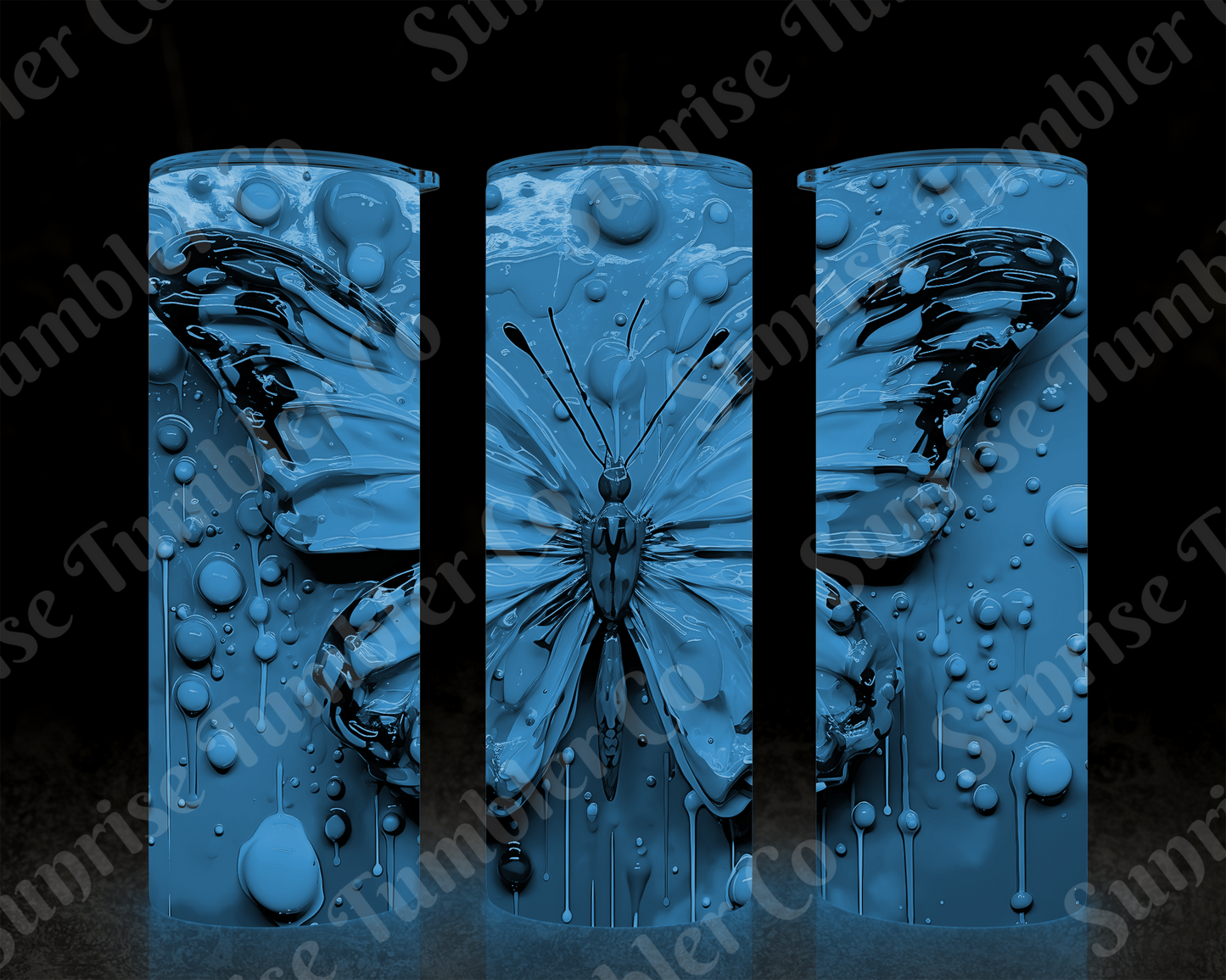 Butterflies Variety Part 4 - 20 oz and 30 oz Tumblers (Glow In The Dark Options Available)