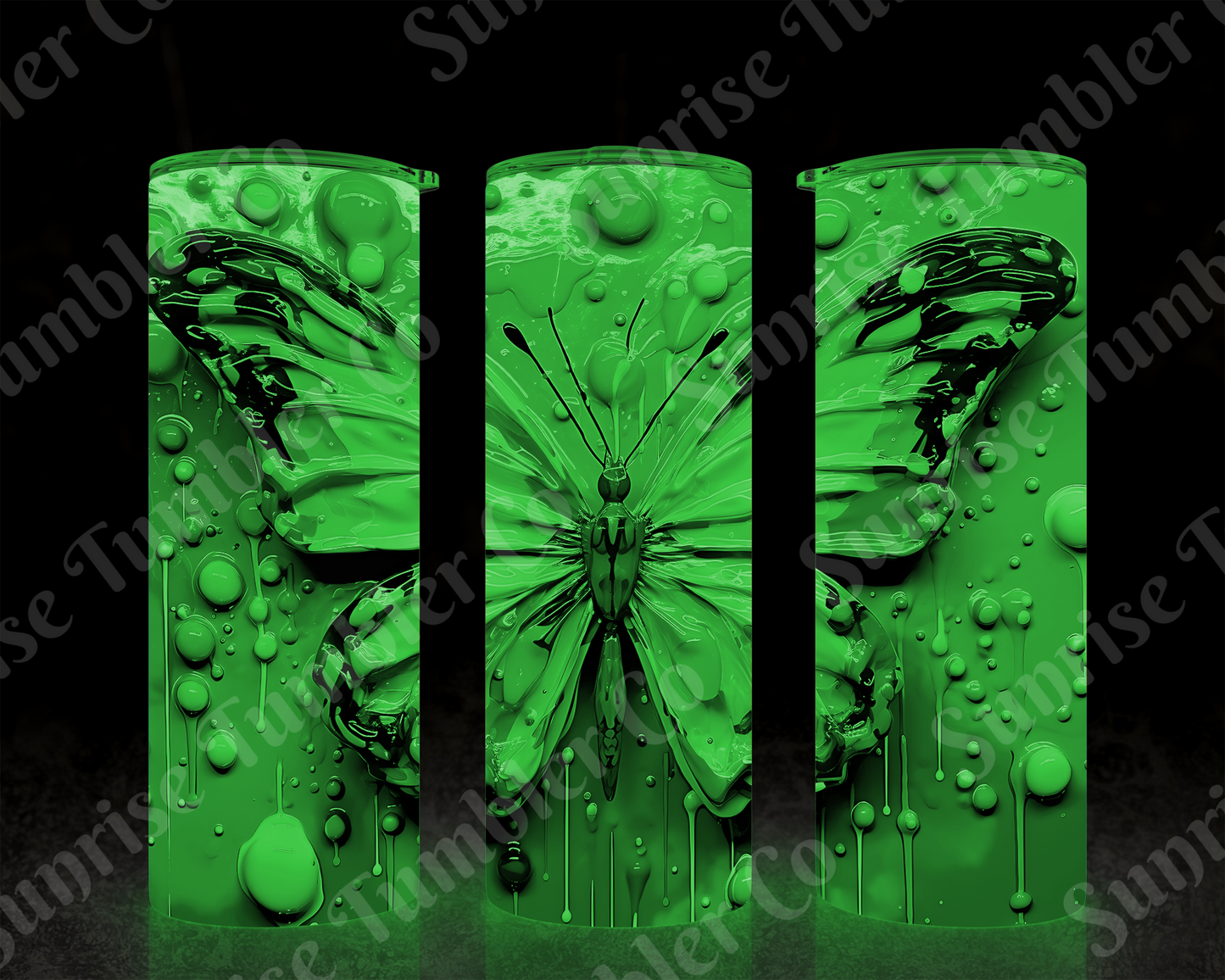 Butterflies Variety Part 4 - 20 oz and 30 oz Tumblers (Glow In The Dark Options Available)