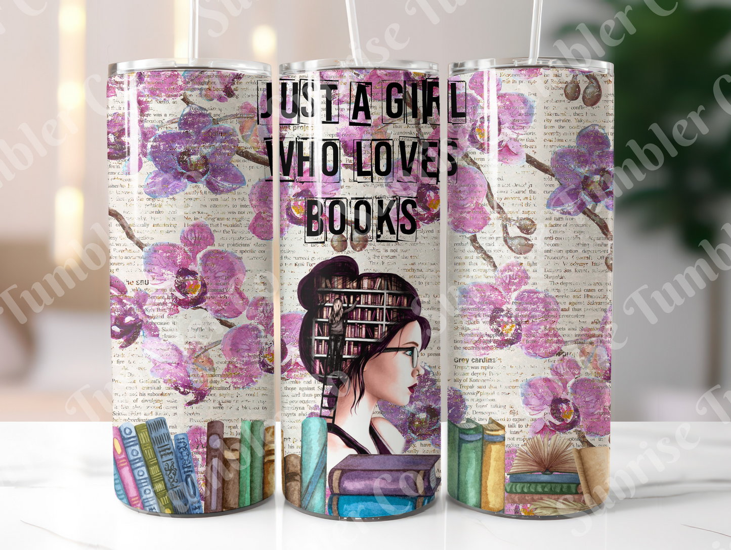 Book Variety - 20 oz and 30 oz Tumblers (Glow In The Dark Option Available)