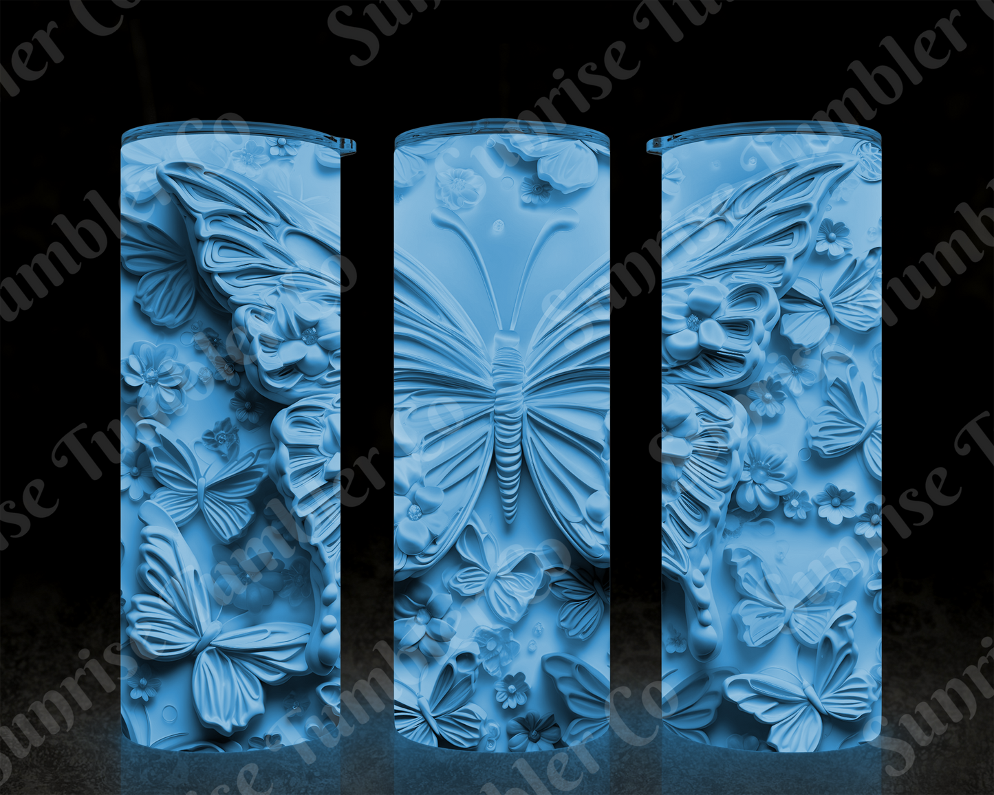 Butterflies Variety Part 3 - 20 oz and 30 oz Tumblers (Glow In The Dark Options Available)