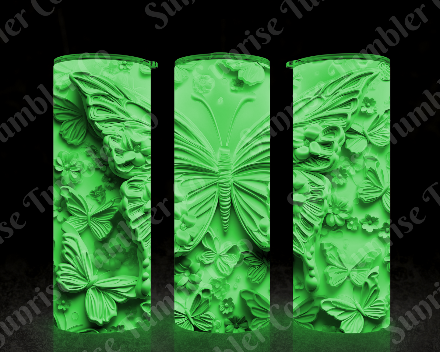 Butterflies Variety Part 3 - 20 oz and 30 oz Tumblers (Glow In The Dark Options Available)