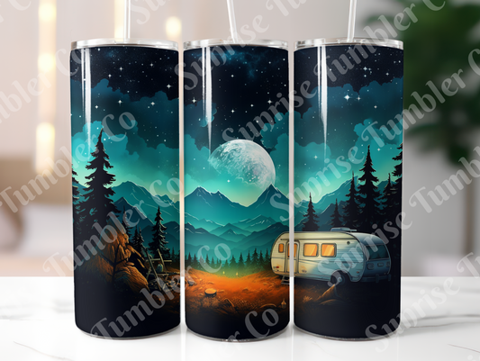 Camping Variety Part 1 - 20oz and 30oz Tumblers (Glow In The Dark Green And Blue Available)