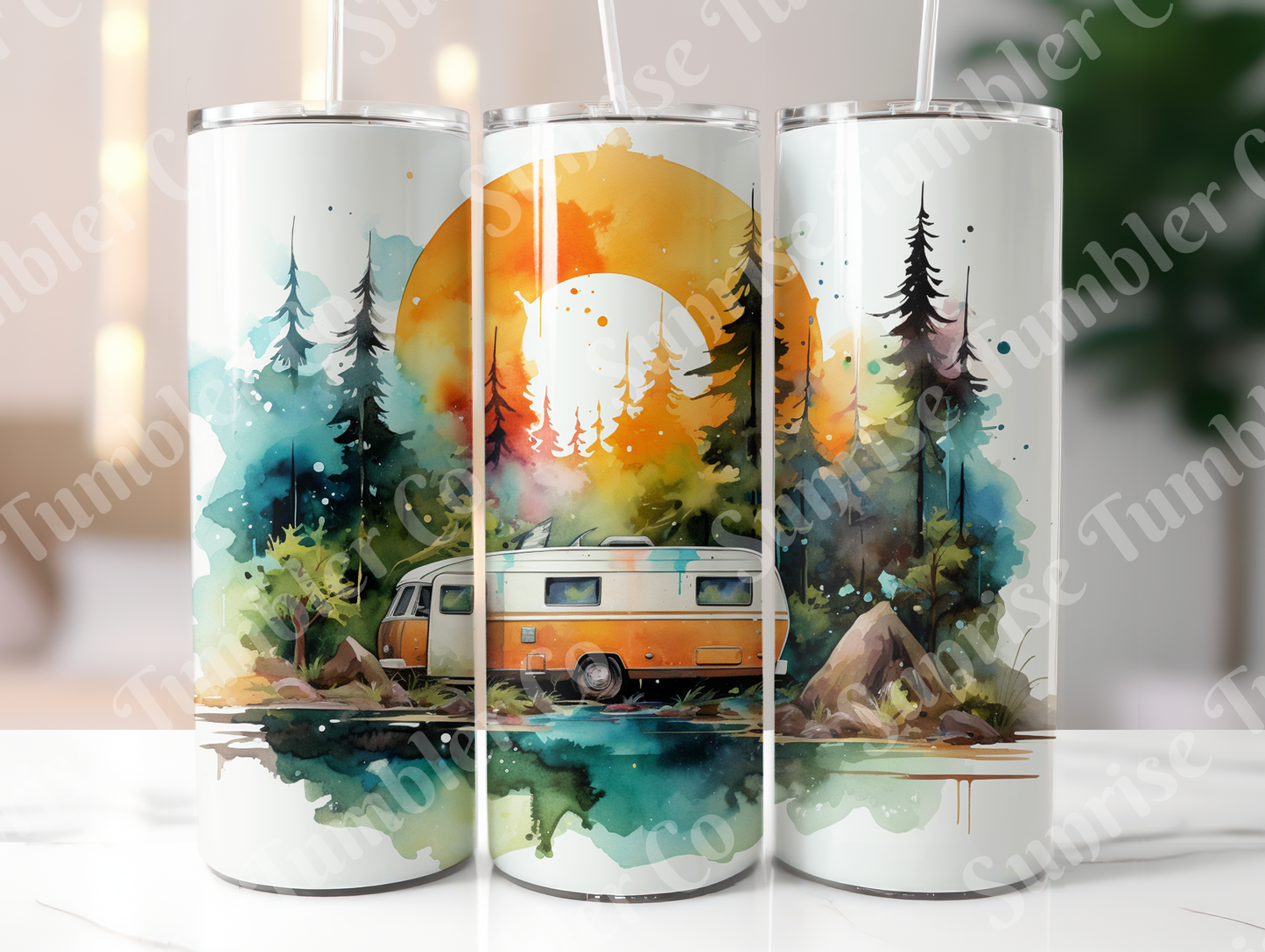 Camping Variety Part 3 - 20oz and 30oz Tumblers (Glow In The Dark Green And Blue Available)