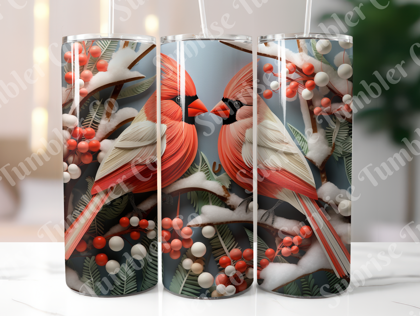 Cardinal Variety - 20oz and 30oz Tumblers (Glow In The Dark Green And Blue Available)