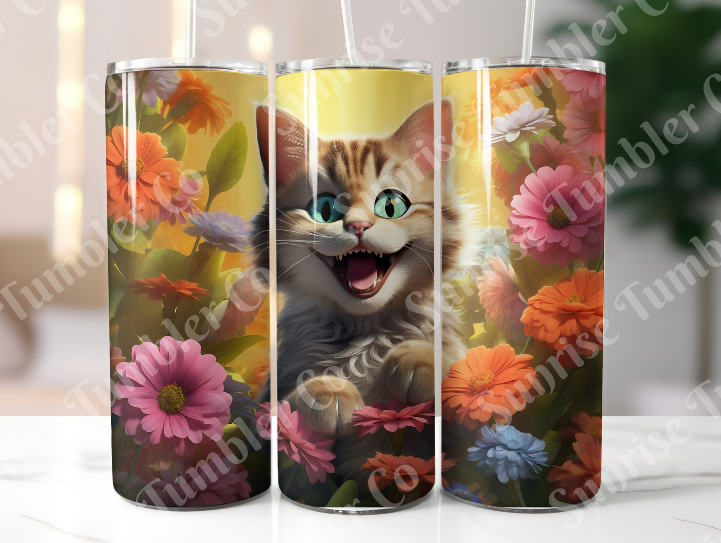 Cat Lovers Variety Part 1 - 20oz and 30oz Tumblers (Glow In The Dark Green And Blue Available)