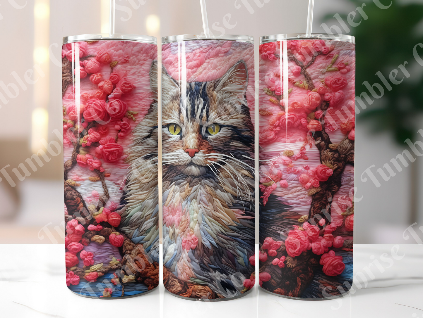 Cat Lovers Variety Part 1 - 20oz and 30oz Tumblers (Glow In The Dark Green And Blue Available)