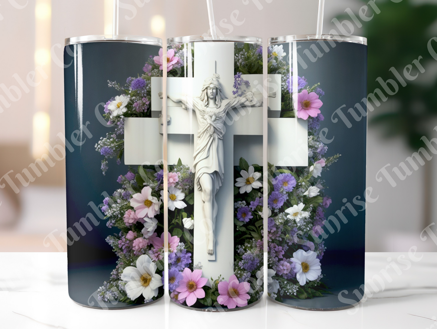 Cross Variety - 20 oz or 30 oz Tumbler (Glow In The Dark Option Available)