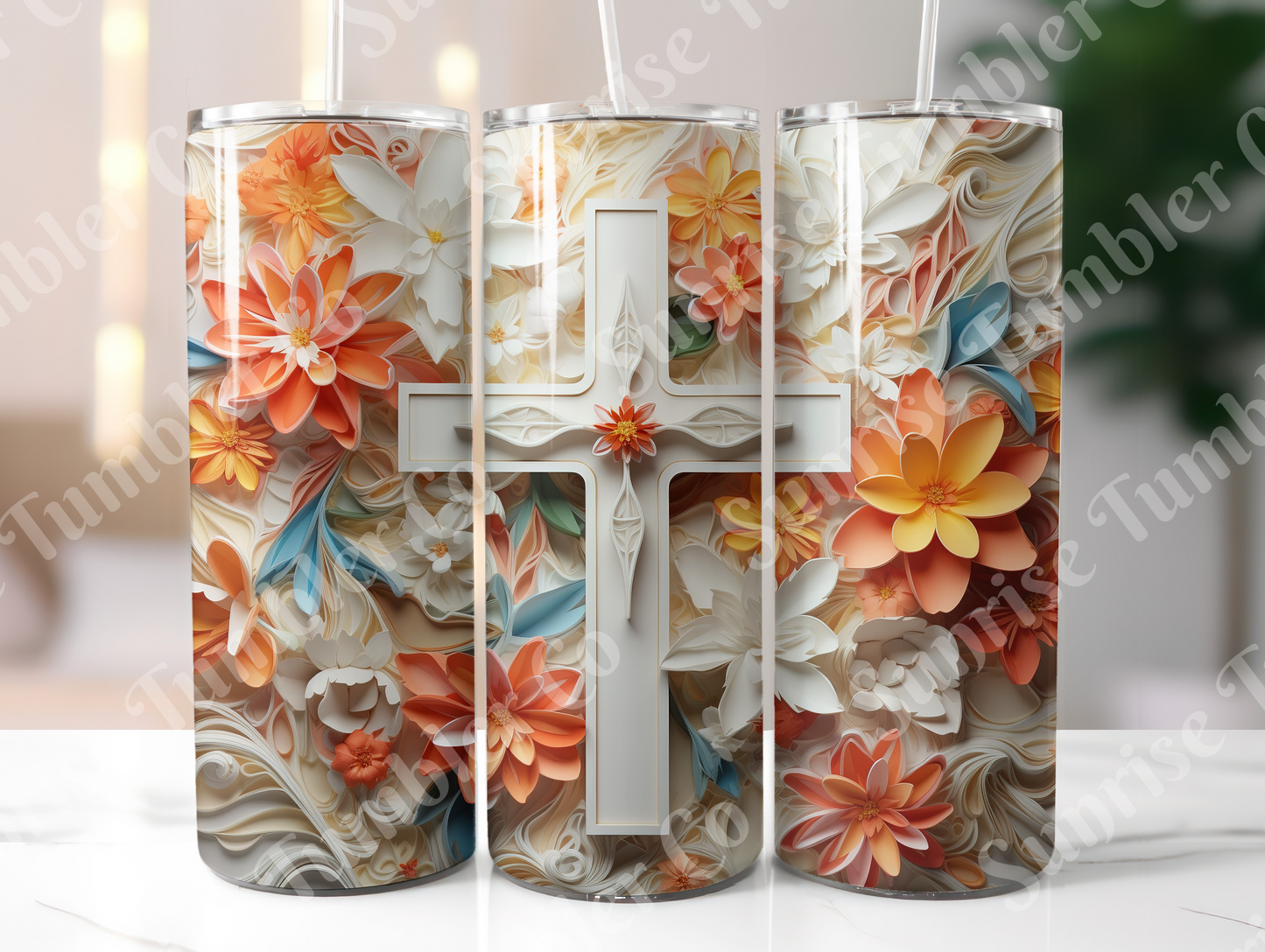 Cross Variety - 20 oz or 30 oz Tumbler (Glow In The Dark Option Available)