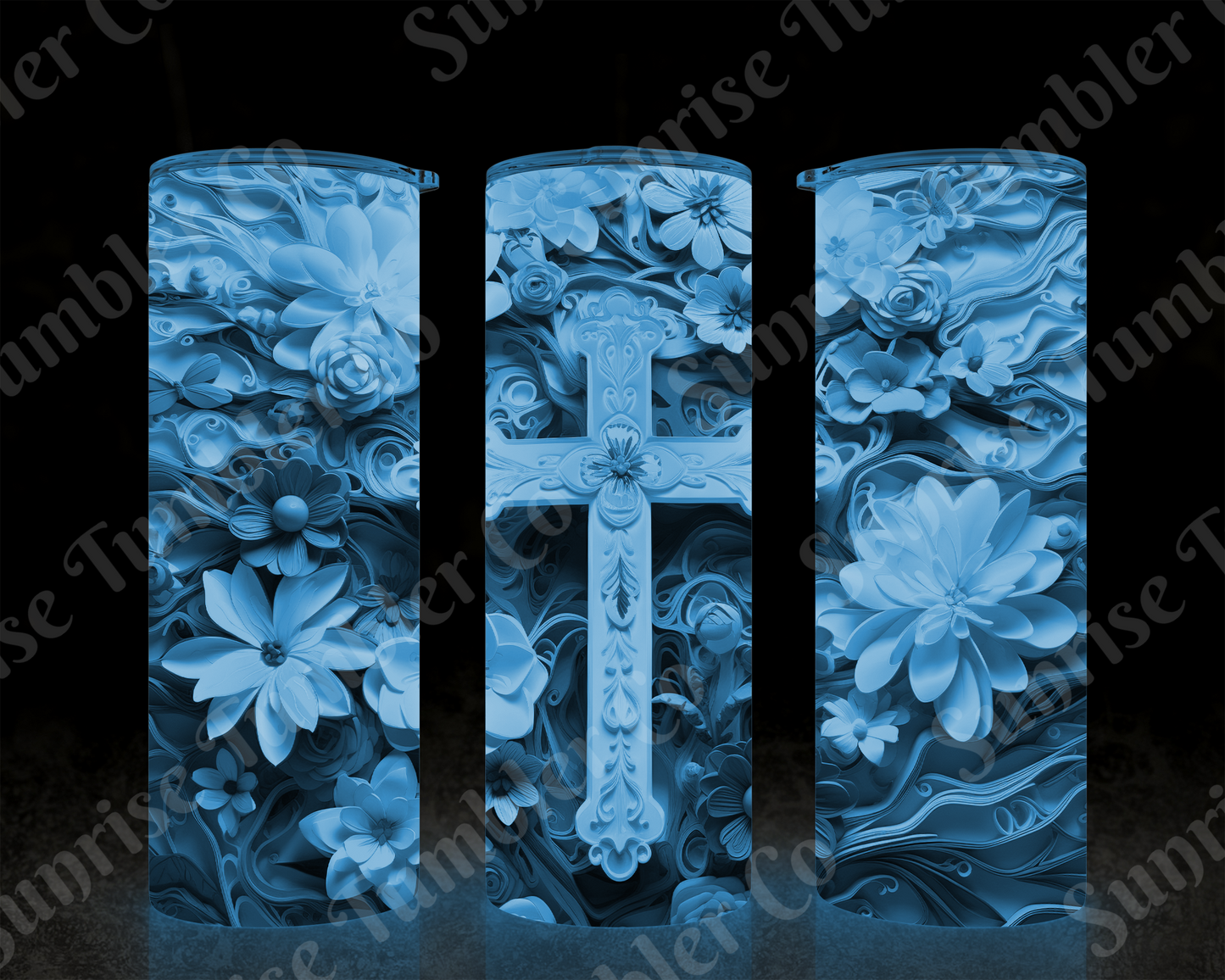 Cross Variety - 20 oz or 30 oz Tumbler (Glow In The Dark Option Available)