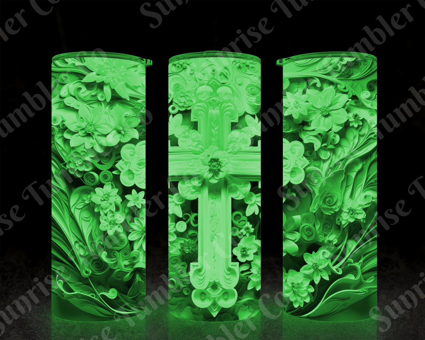 Cross Variety - 20 oz or 30 oz Tumbler (Glow In The Dark Option Available)