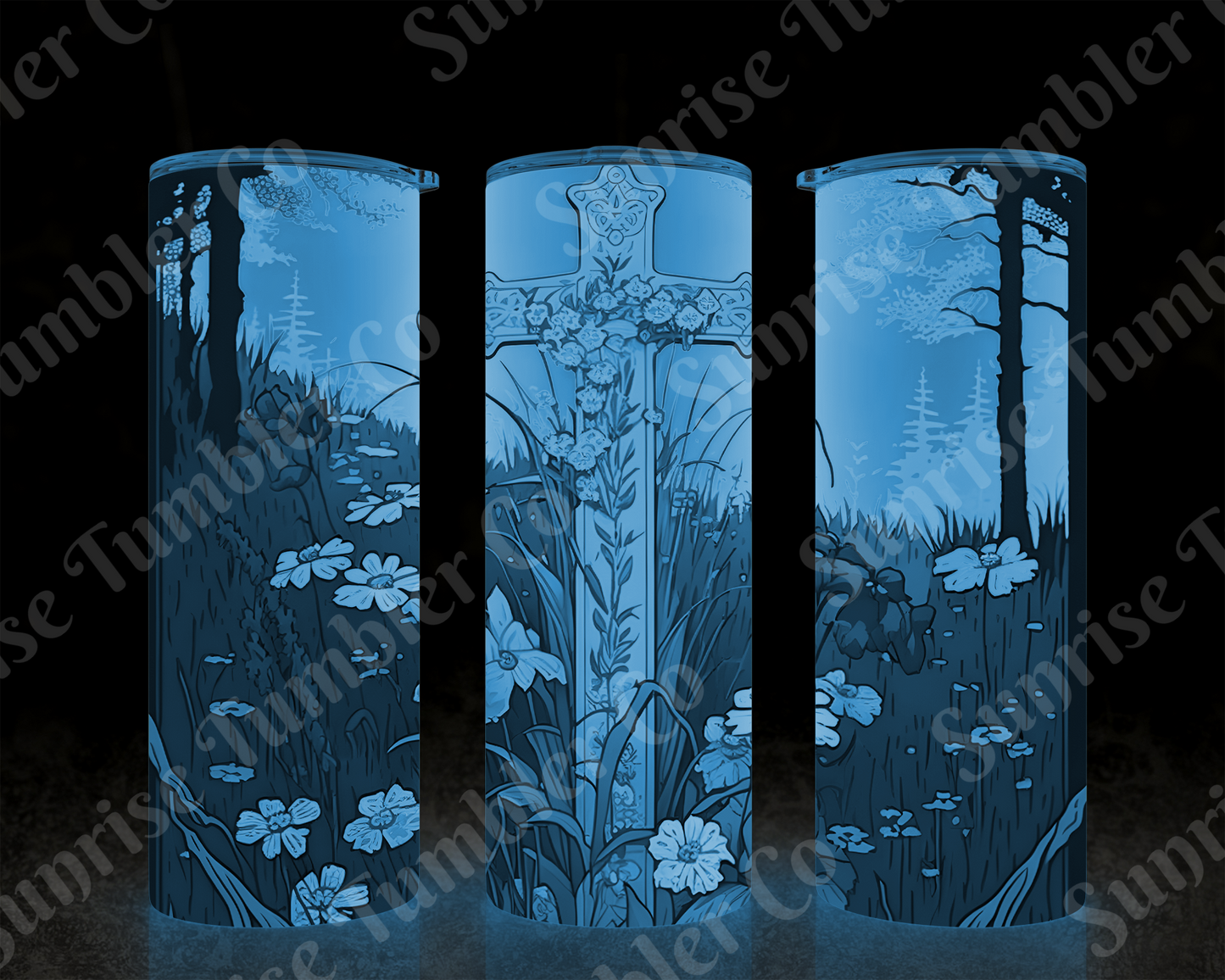 Cross Variety - 20 oz or 30 oz Tumbler (Glow In The Dark Option Available)