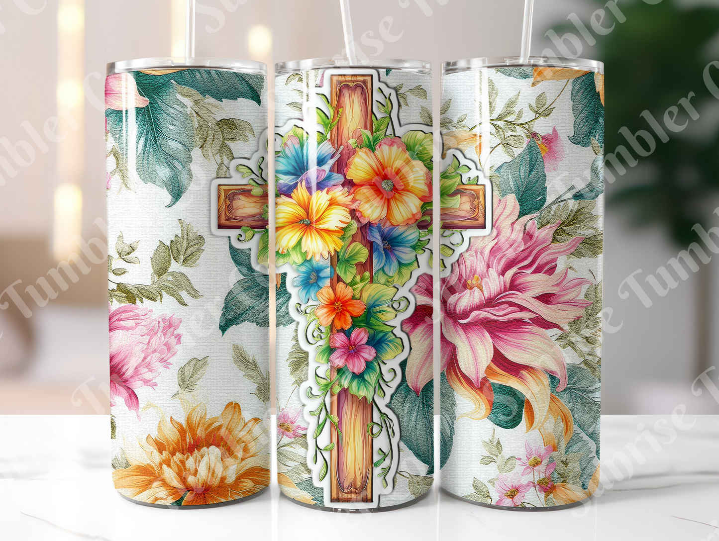 Cross Variety - 20 oz or 30 oz Tumbler (Glow In The Dark Option Available)