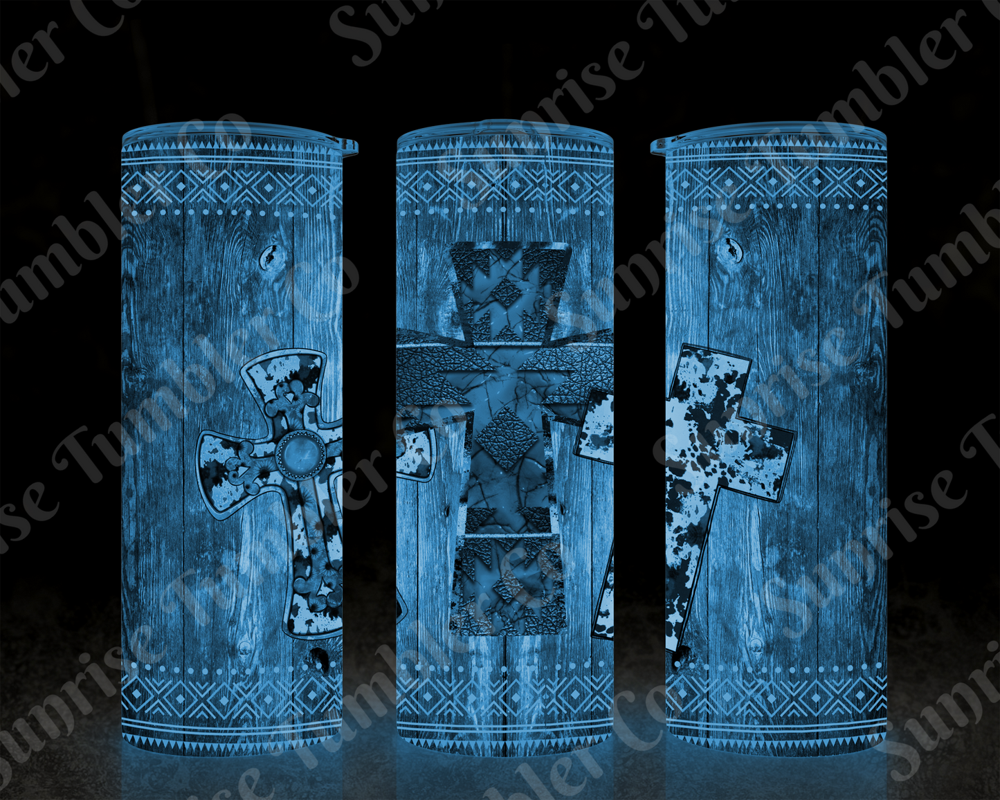 Cross Variety - 20 oz or 30 oz Tumbler (Glow In The Dark Option Available)