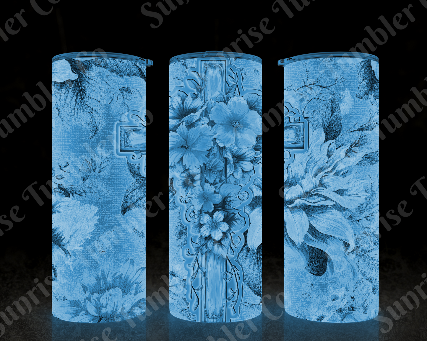 Cross Variety - 20 oz or 30 oz Tumbler (Glow In The Dark Option Available)