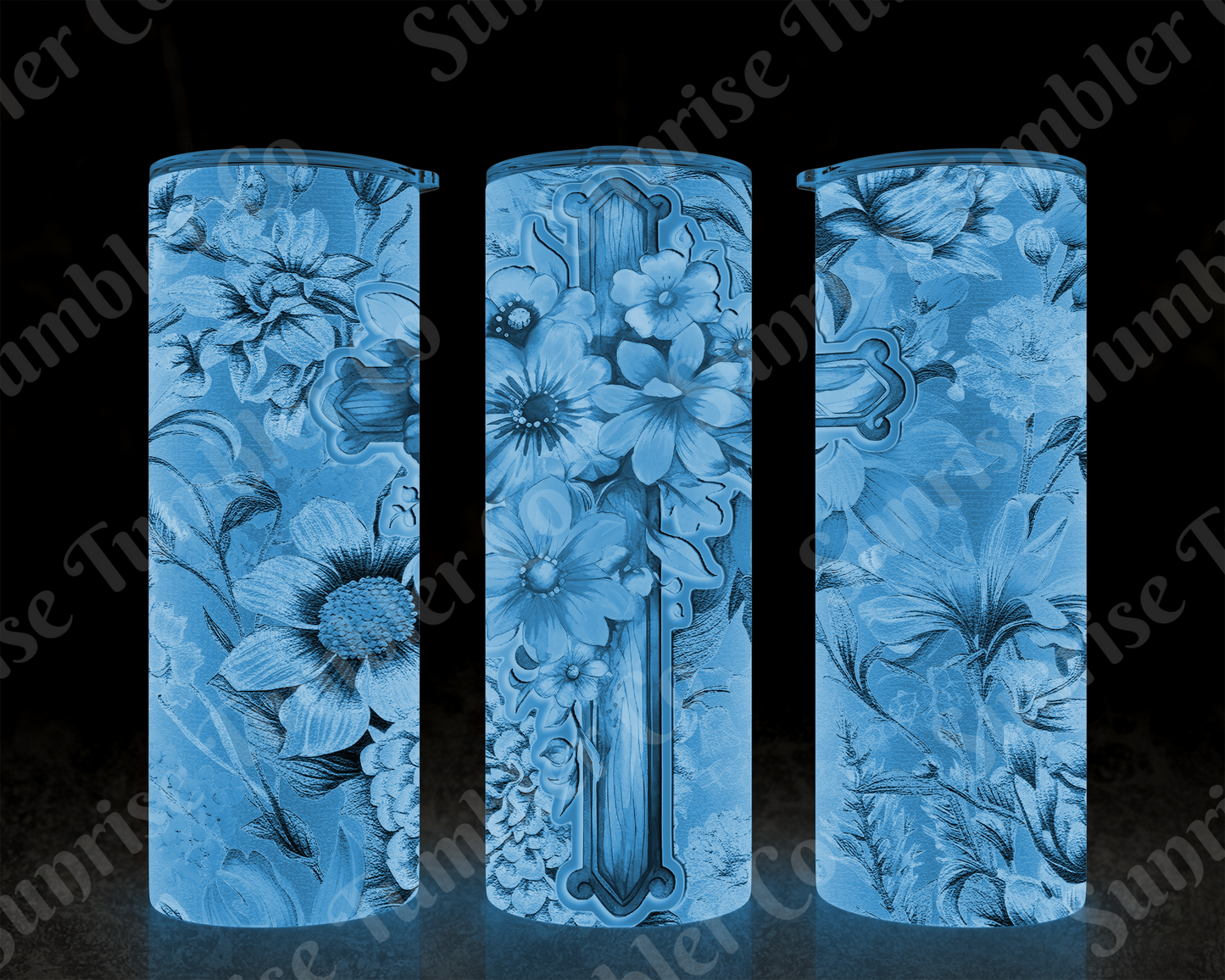 Cross Variety - 20 oz or 30 oz Tumbler (Glow In The Dark Option Available)