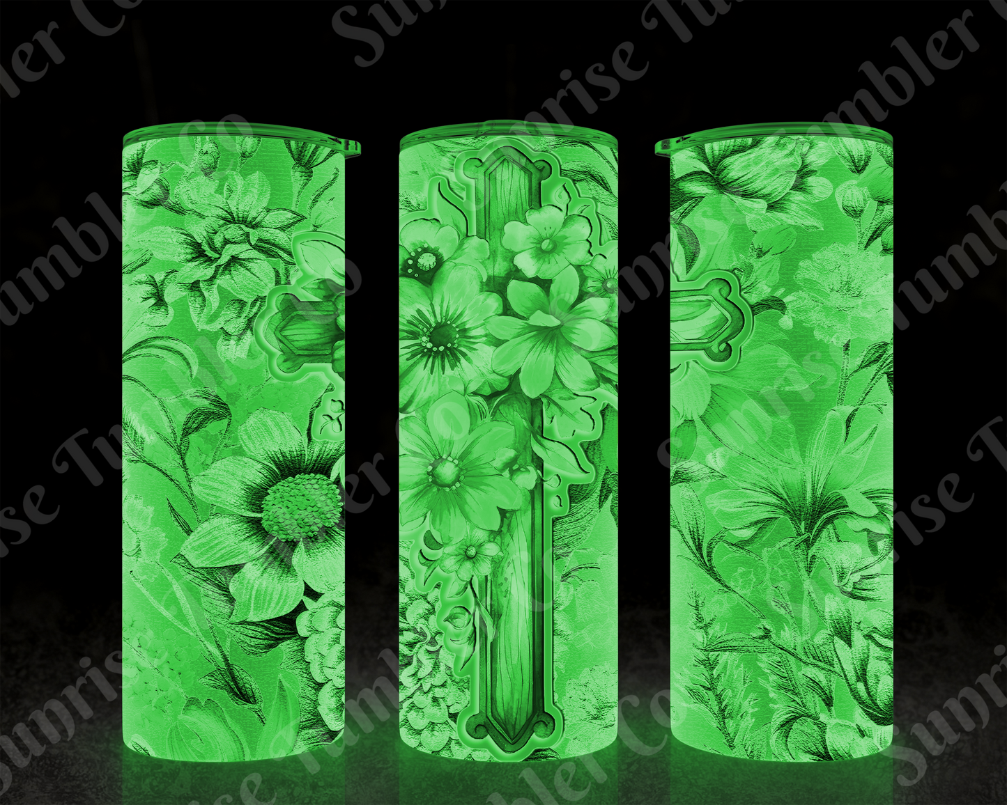 Cross Variety - 20 oz or 30 oz Tumbler (Glow In The Dark Option Available)