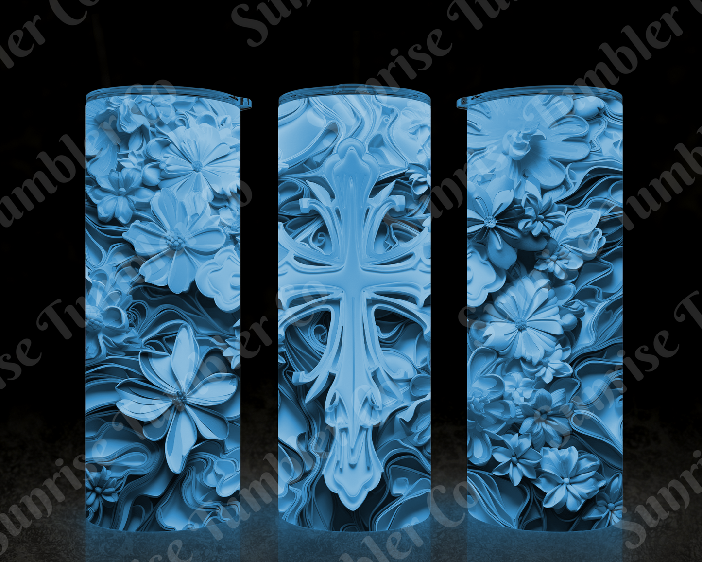 Cross Variety - 20 oz or 30 oz Tumbler (Glow In The Dark Option Available)