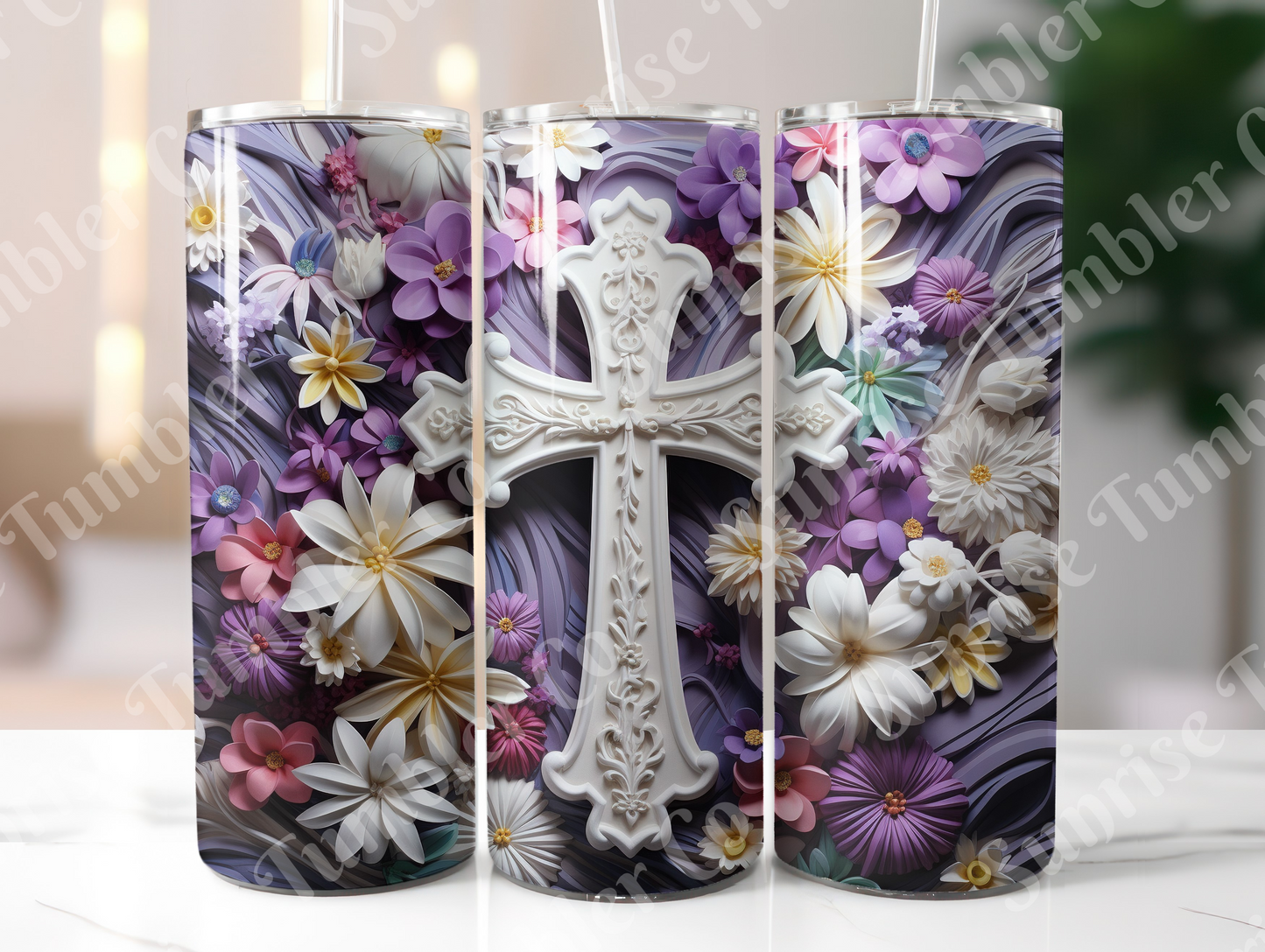 Cross Variety - 20 oz or 30 oz Tumbler (Glow In The Dark Option Available)