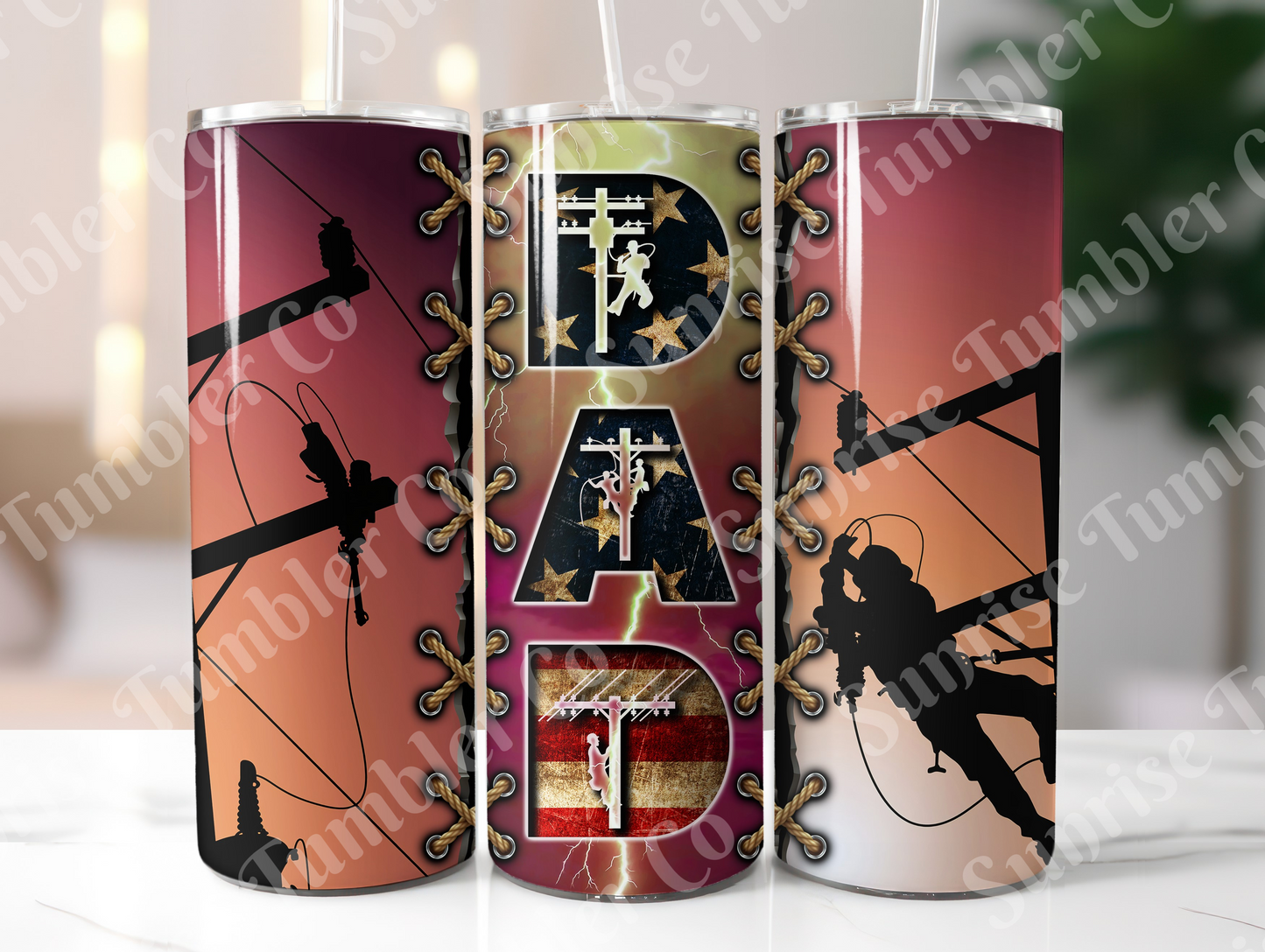 Father's Day Variety Part 1 - 20oz and 30oz Tumblers (Glow In The Dark Green And Blue Available)