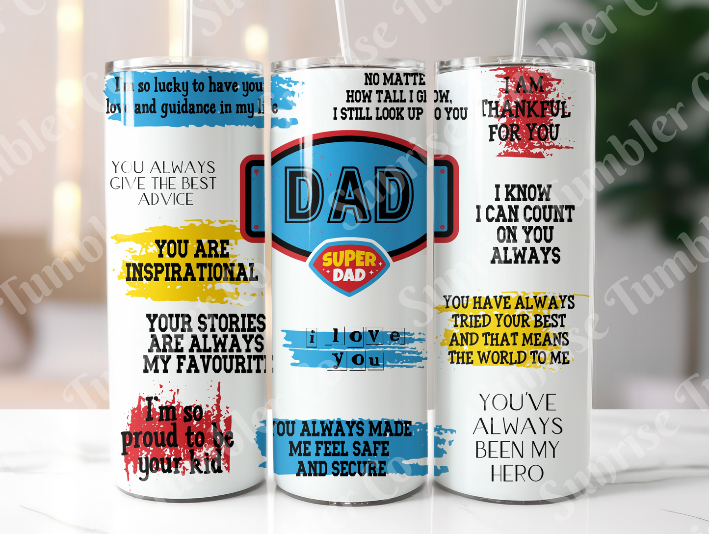 Father's Day Variety Part 1 - 20oz and 30oz Tumblers (Glow In The Dark Green And Blue Available)