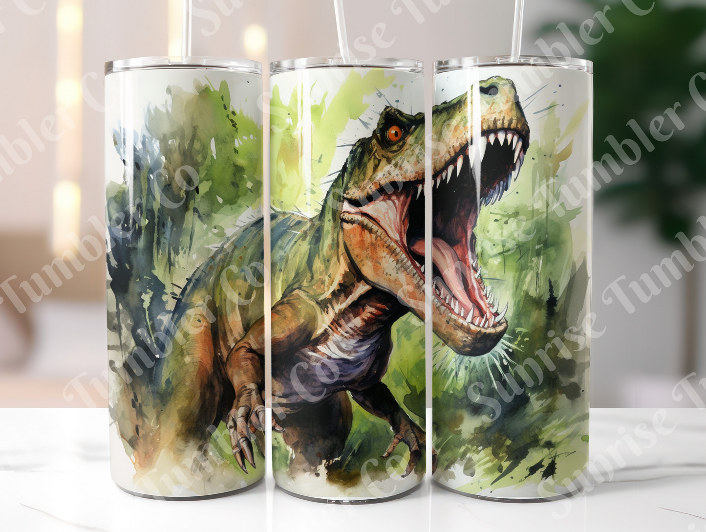Dinosaur Variety Part 1 - 20oz and 30oz Tumblers (Glow In The Dark Green And Blue Available)
