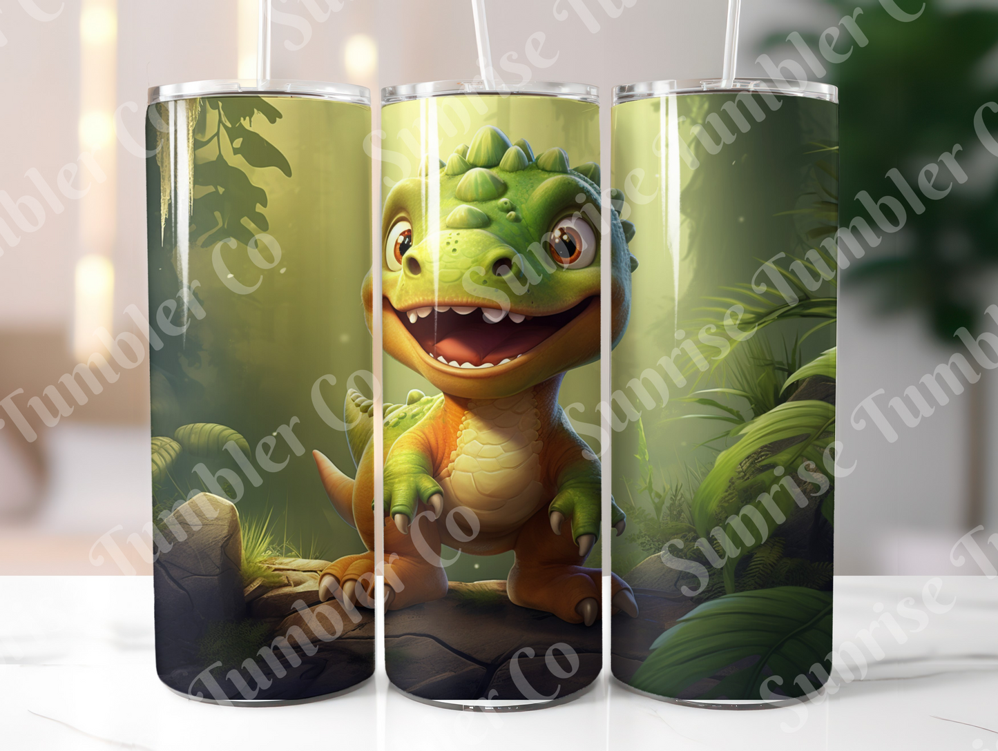 Dinosaur Variety Part 1 - 20oz and 30oz Tumblers (Glow In The Dark Green And Blue Available)
