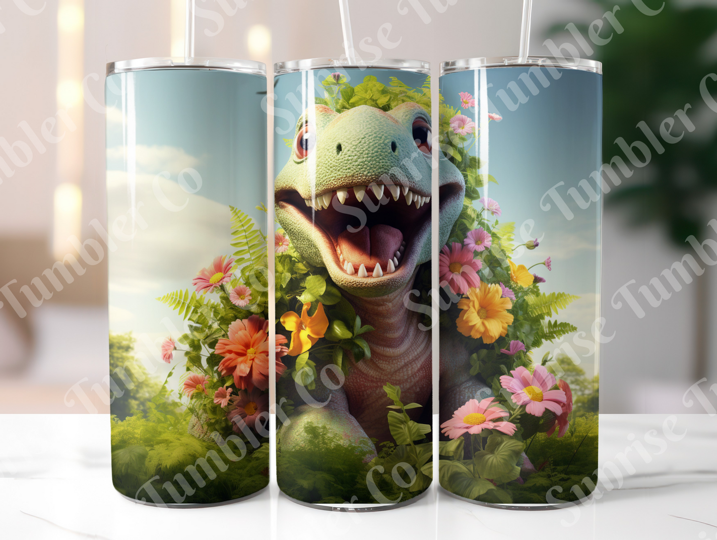 Dinosaur Variety Part 1 - 20oz and 30oz Tumblers (Glow In The Dark Green And Blue Available)