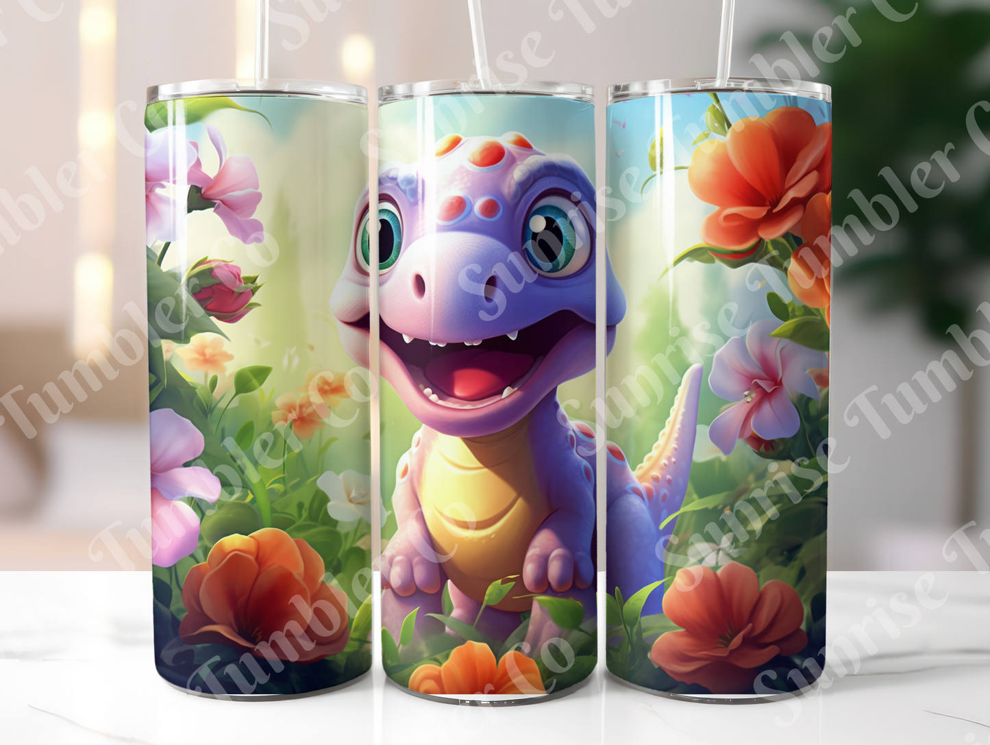 Dinosaur Variety Part 2 - 20oz and 30oz Tumblers (Glow In The Dark Green And Blue Available)