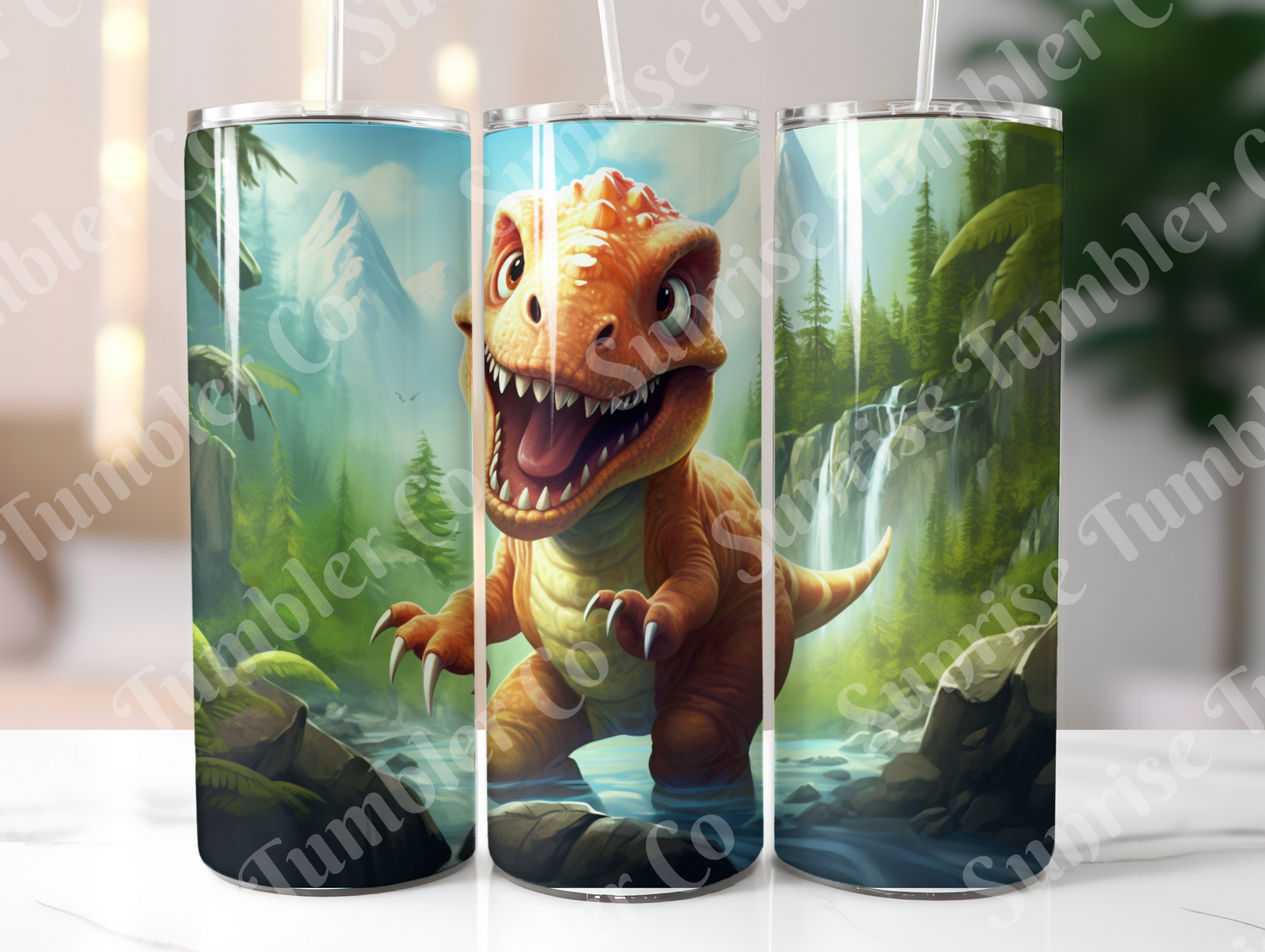 Dinosaur Variety Part 2 - 20oz and 30oz Tumblers (Glow In The Dark Green And Blue Available)